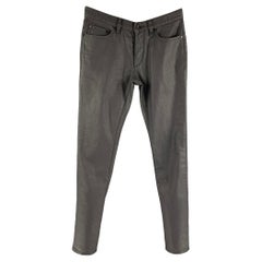 JOHN VARVATOS Size 30 Grey Silver Cotton Elastane Jeans