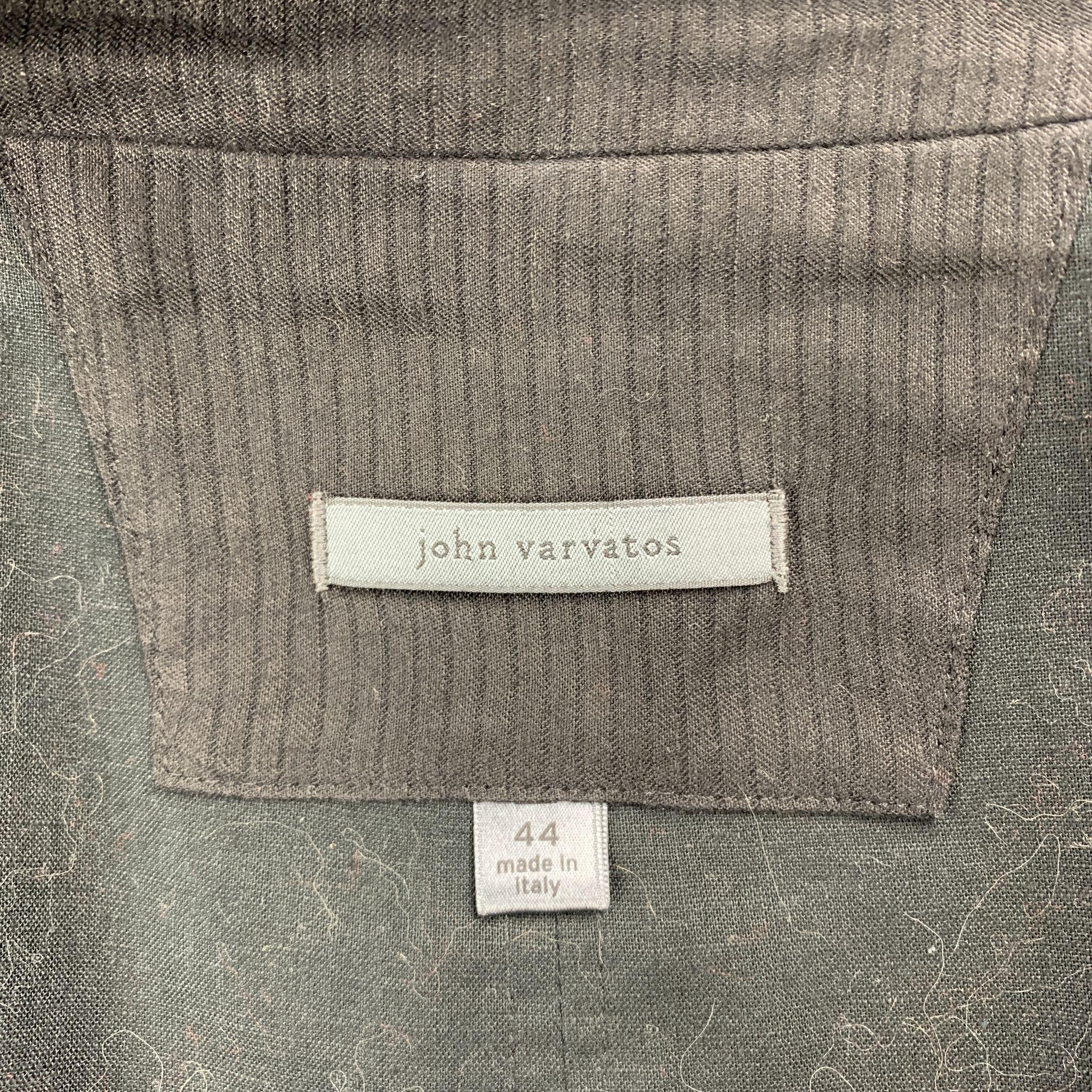 JOHN VARVATOS Size 34 Solid Black Viscose Blend Double Breasted Jacket In Excellent Condition In San Francisco, CA