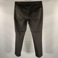 JOHN VARVATOS Size 36 Black Cotton Blend Jean Cut Casual Pants