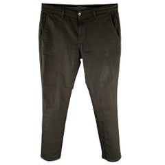 JOHN VARVATOS Size 36 Black Cotton Blend Jean Cut Casual Pants
