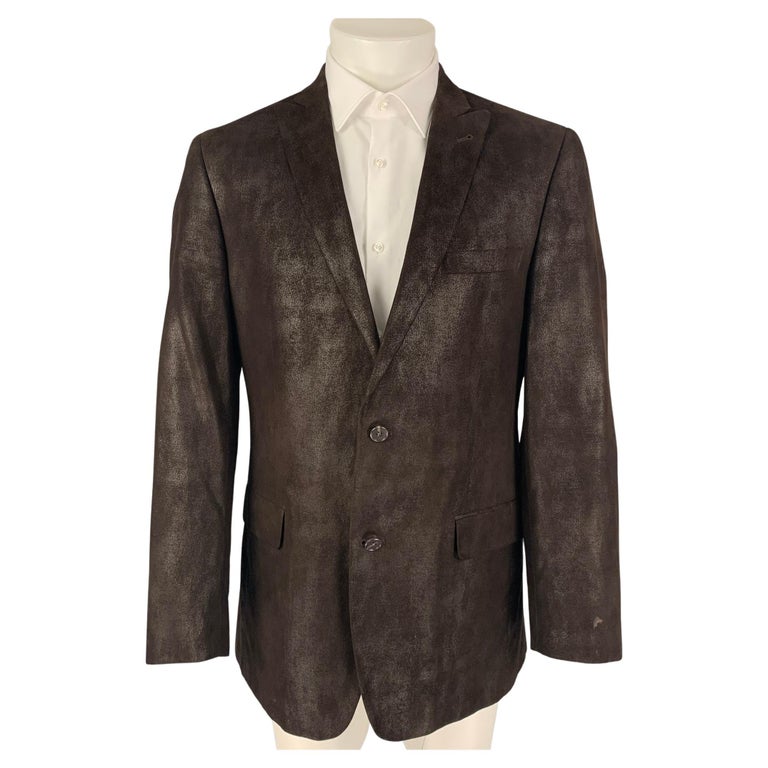 John Varvatos Mens Navy Single Breasted, Stretch, Wool Blend Suit Separate Blazer Jacket main image 1