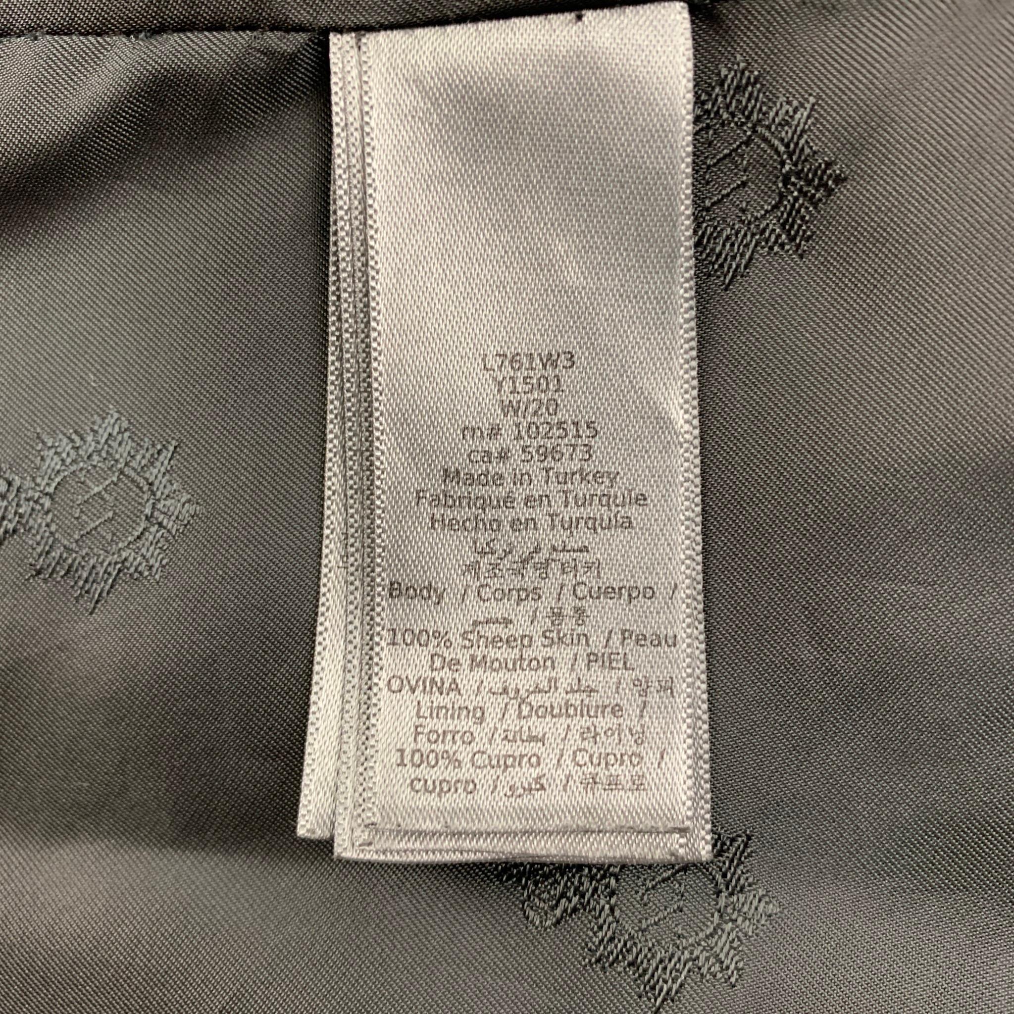 JOHN VARVATOS Size 42 Dark Green Suede Buttoned Jacket 1