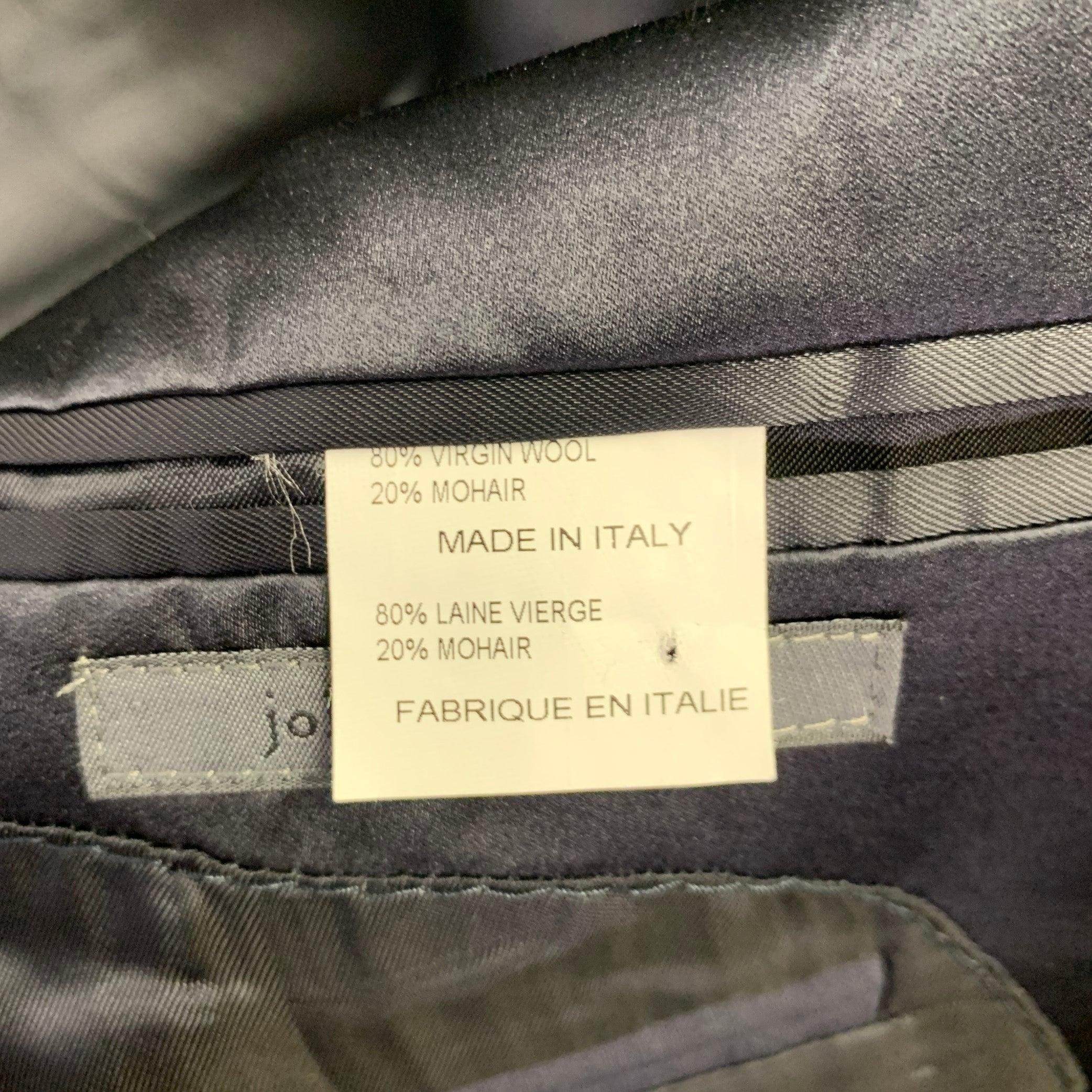 JOHN VARVATOS Größe 42 Marineblaue Smokingjacke aus Schurwolle und Mohair mit Spitzenrevers aus Schurwolle im Angebot 2