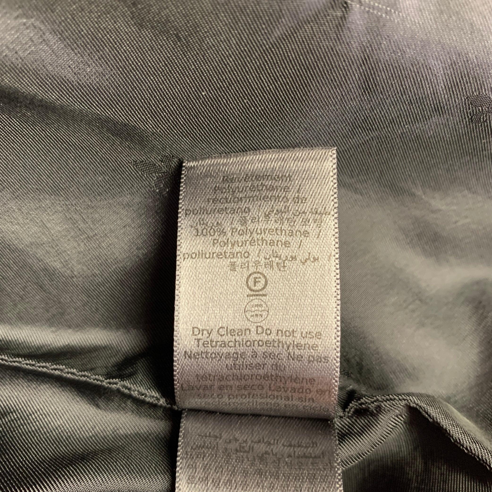 JOHN VARVATOS Size 44 Black Linen Cotton Zip Up Jacket For Sale 4