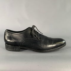 JOHN VARVATOS Zapatos Oxford de cordones de cuero negro talla 9