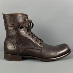 I. Johns Taglia 9,5 Stivali in Pelle Marrone