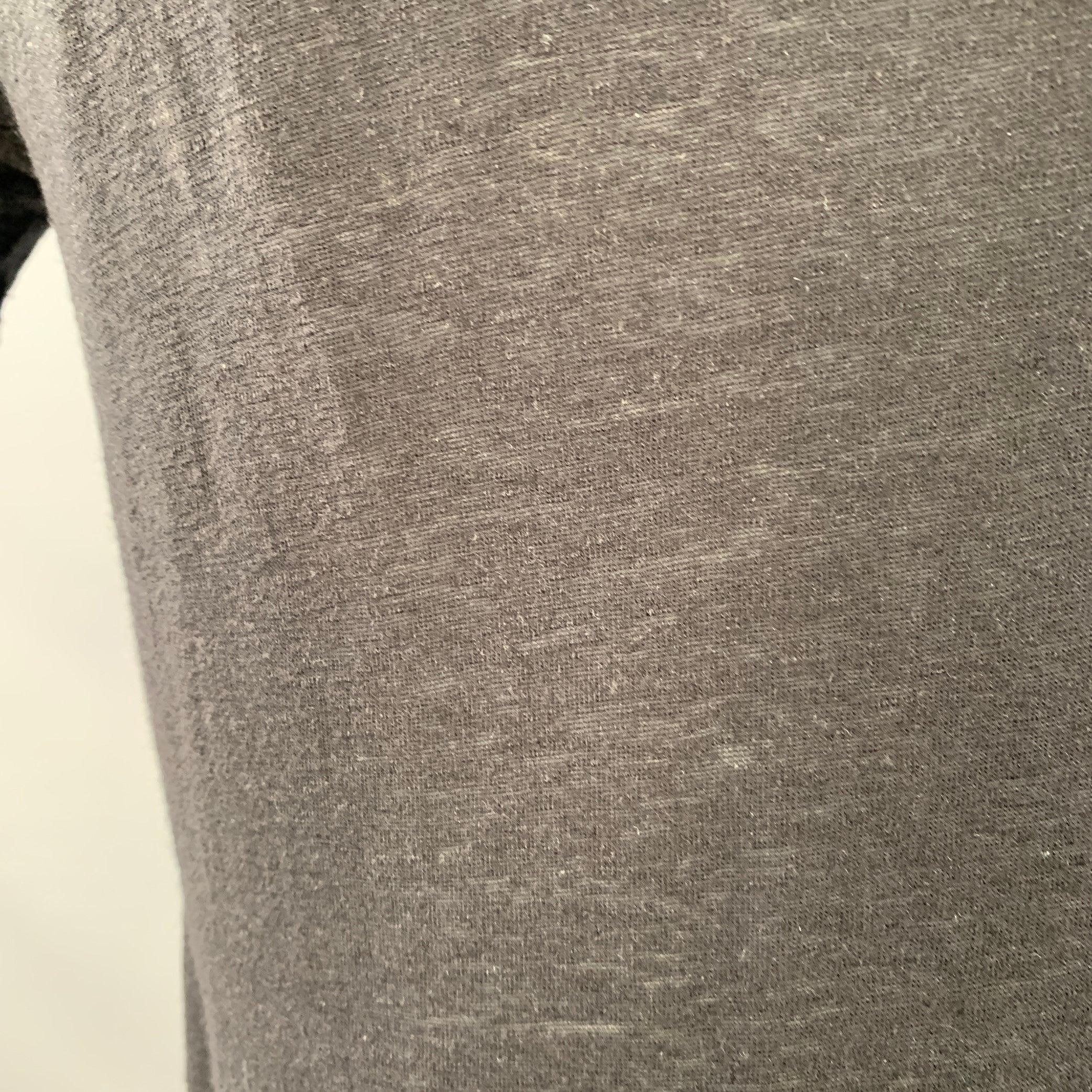 JOHN VARVATOS Größe L Schwarz Mehrfarben-Totenkopf-Stickerei Kurzarm-T-Shirt im Angebot 1