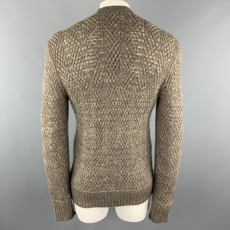 NWOT JOHN VARVATOS Grey Pullover Knit Top Size M