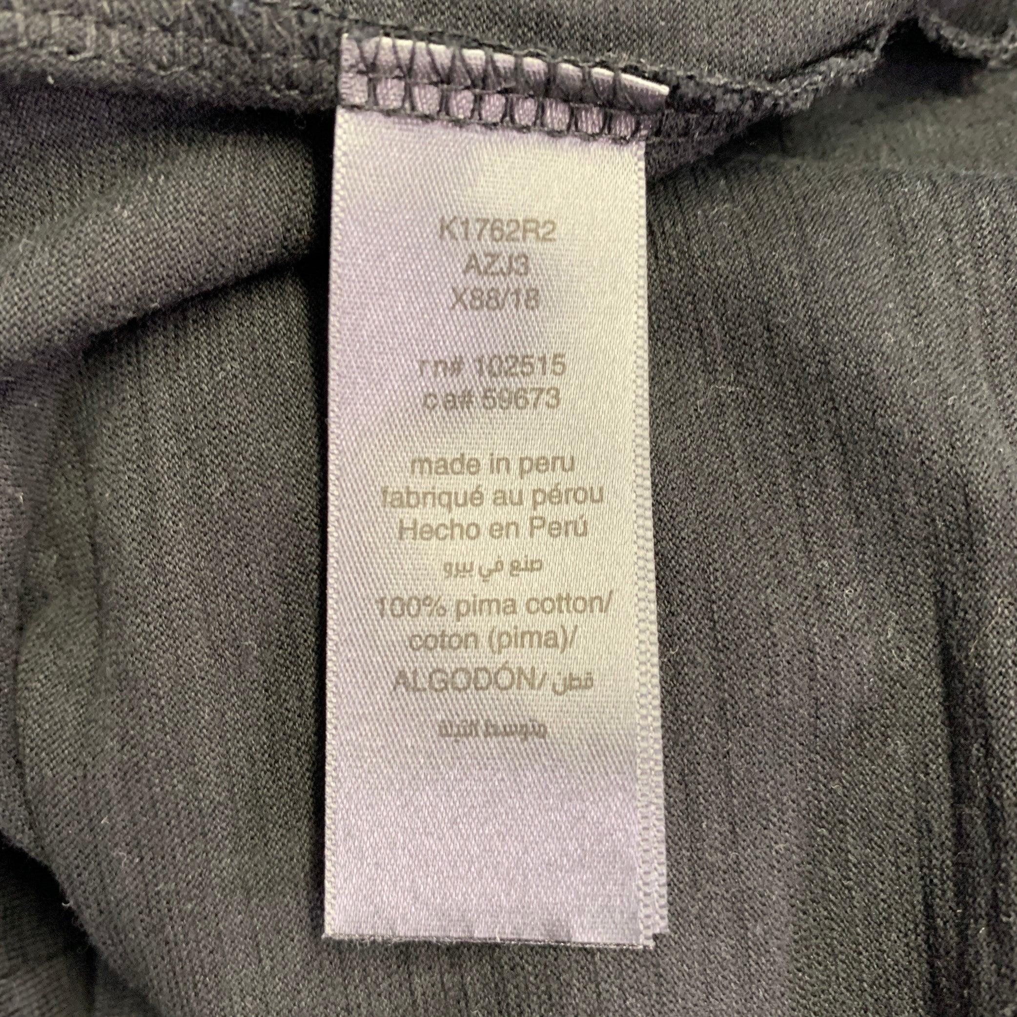 De los hombres JOHN VARVATOS Camiseta de manga corta de punto de algodón negro talla M en venta