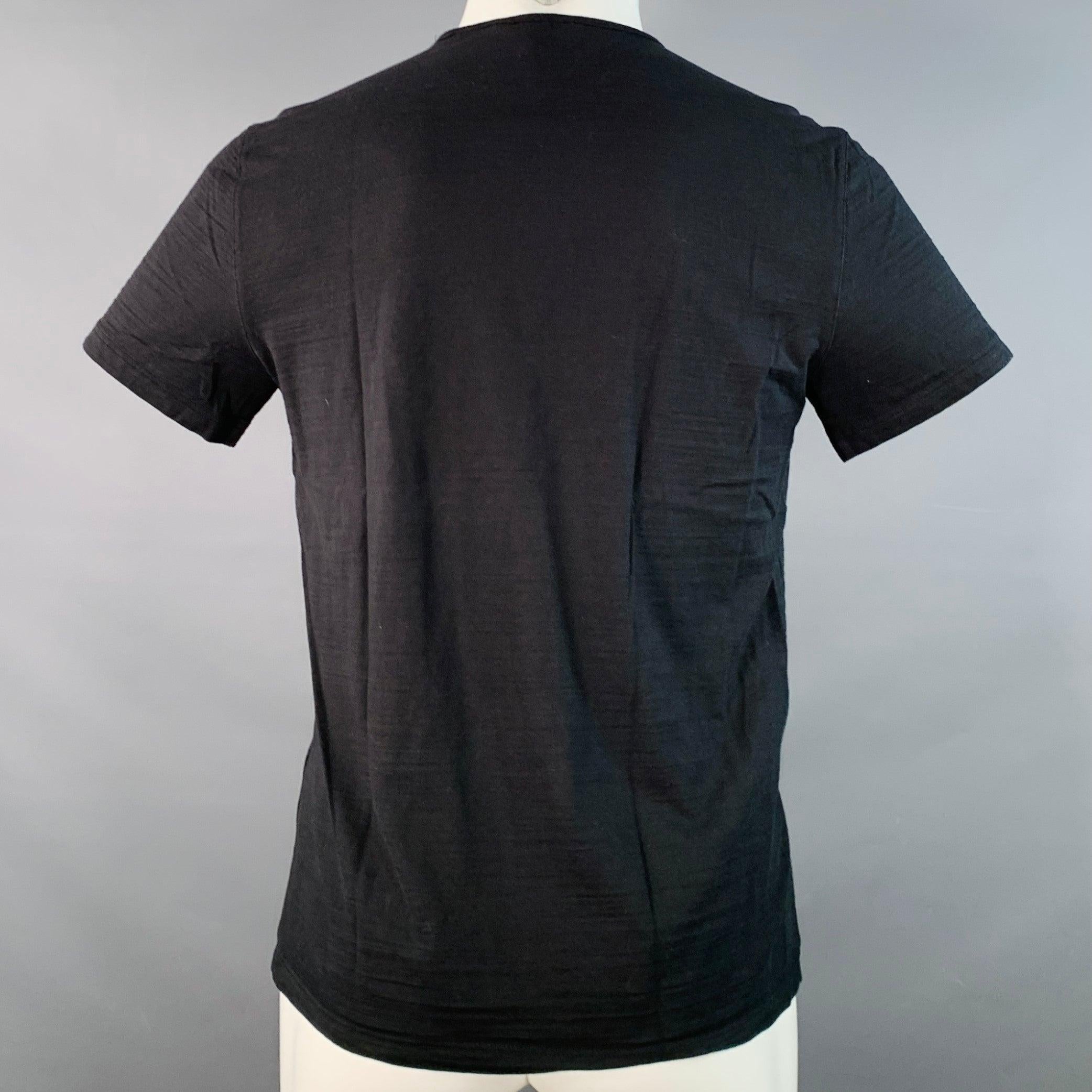 JOHN VARVATOS Camiseta de manga corta de algodón negro talla M Negro en venta