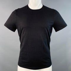JOHN VARVATOS Größe M Schwarzes Kurzarm-T-Shirt aus Baumwolle