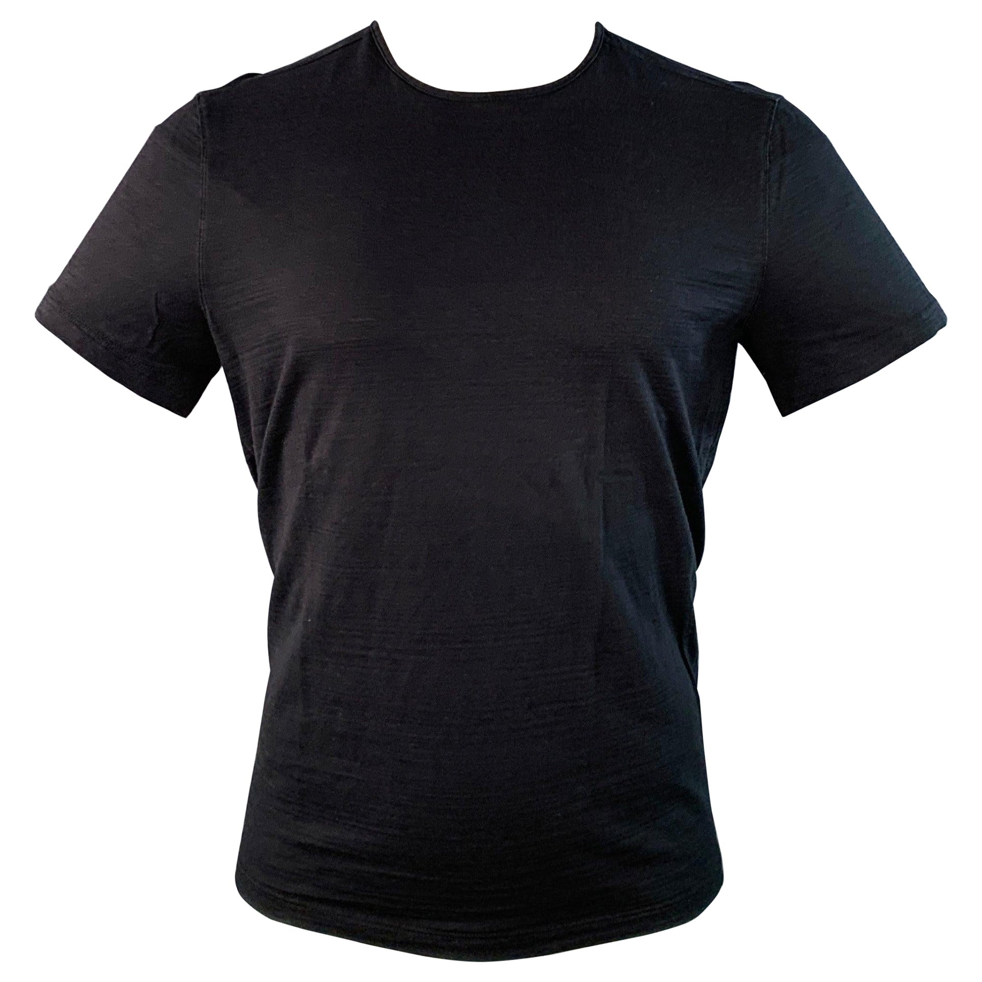 JOHN VARVATOS T-shirt a maniche corte in cotone nero taglia M. T. I.