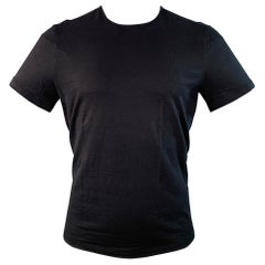 JOHN VARVATOS T-shirt a maniche corte in cotone nero taglia M. T. I.