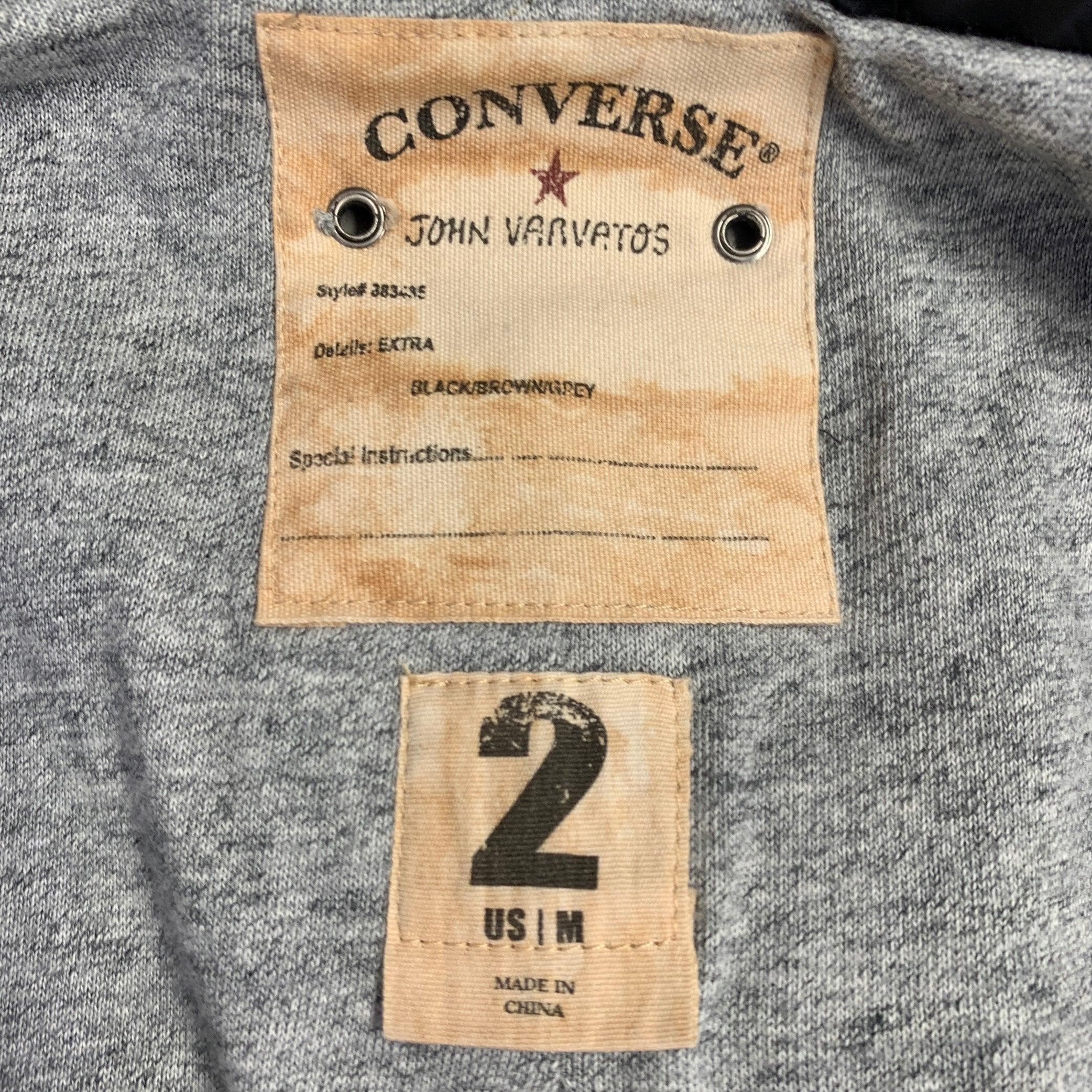 JOHN VARVATOS Talla M Marrón Negro Piel Chaqueta con capucha dos bolsillos en venta 2