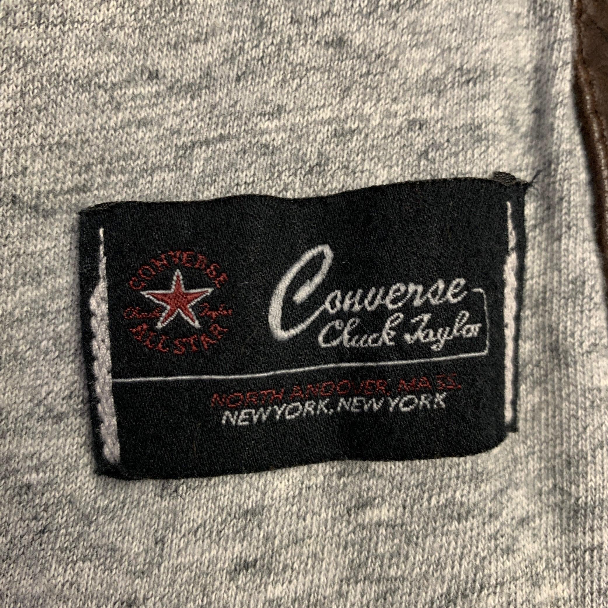 JOHN VARVATOS Talla M Marrón Negro Piel Chaqueta con capucha dos bolsillos en venta 4