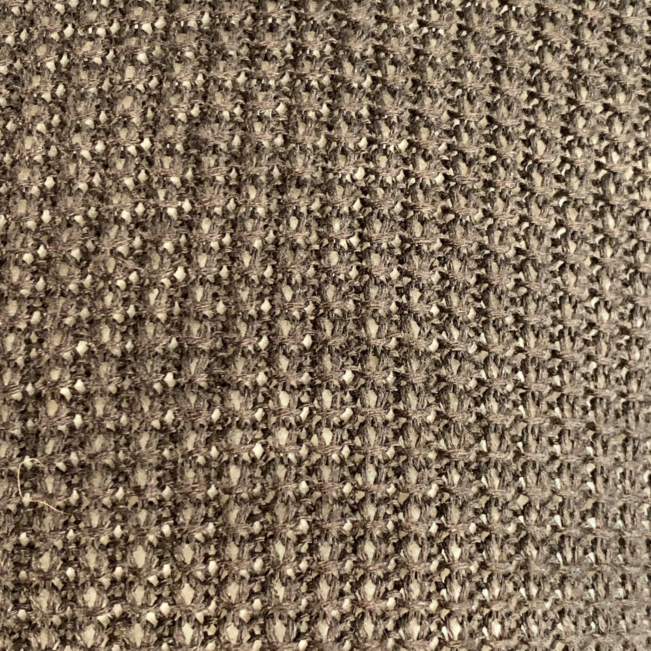 JOHN VARVATOS cardigan
in a brown linen knit featuring a collarless style, waffle knit pattern, and button closure. Very Good Pre-Owned Condition. Minor pilling and signs of wear. 

Marked:   M 

Measurements: 
 
Shoulder: 16.5 inches Chest: 39