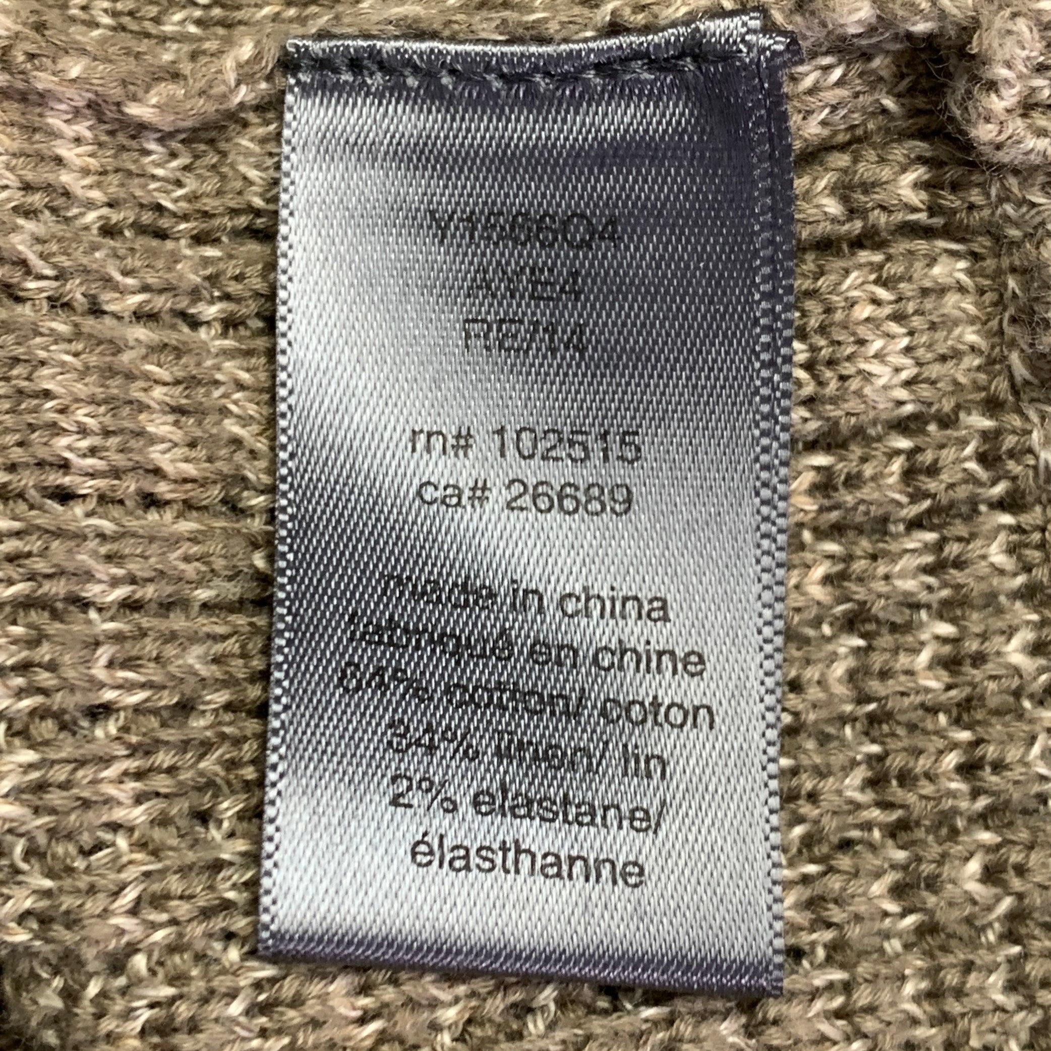 John Varvatos Taglia M Greene & Greene Greene & Greene, maglione in misto cotone con zip. in vendita 1