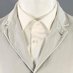 JOHN VARVATOS Size M Grey Light Cotton Linen Notch Lapel Sport Coat