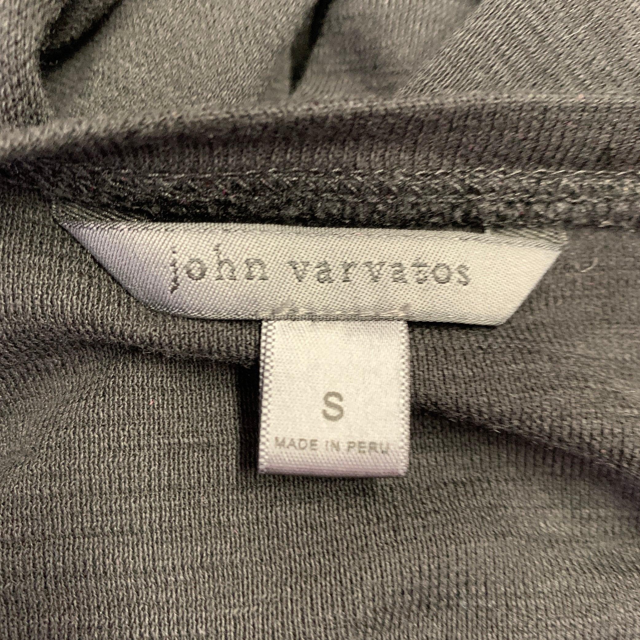 JOHN VARVATOS Size S Black Cotton Crew Neck T-shirt In Excellent Condition For Sale In San Francisco, CA