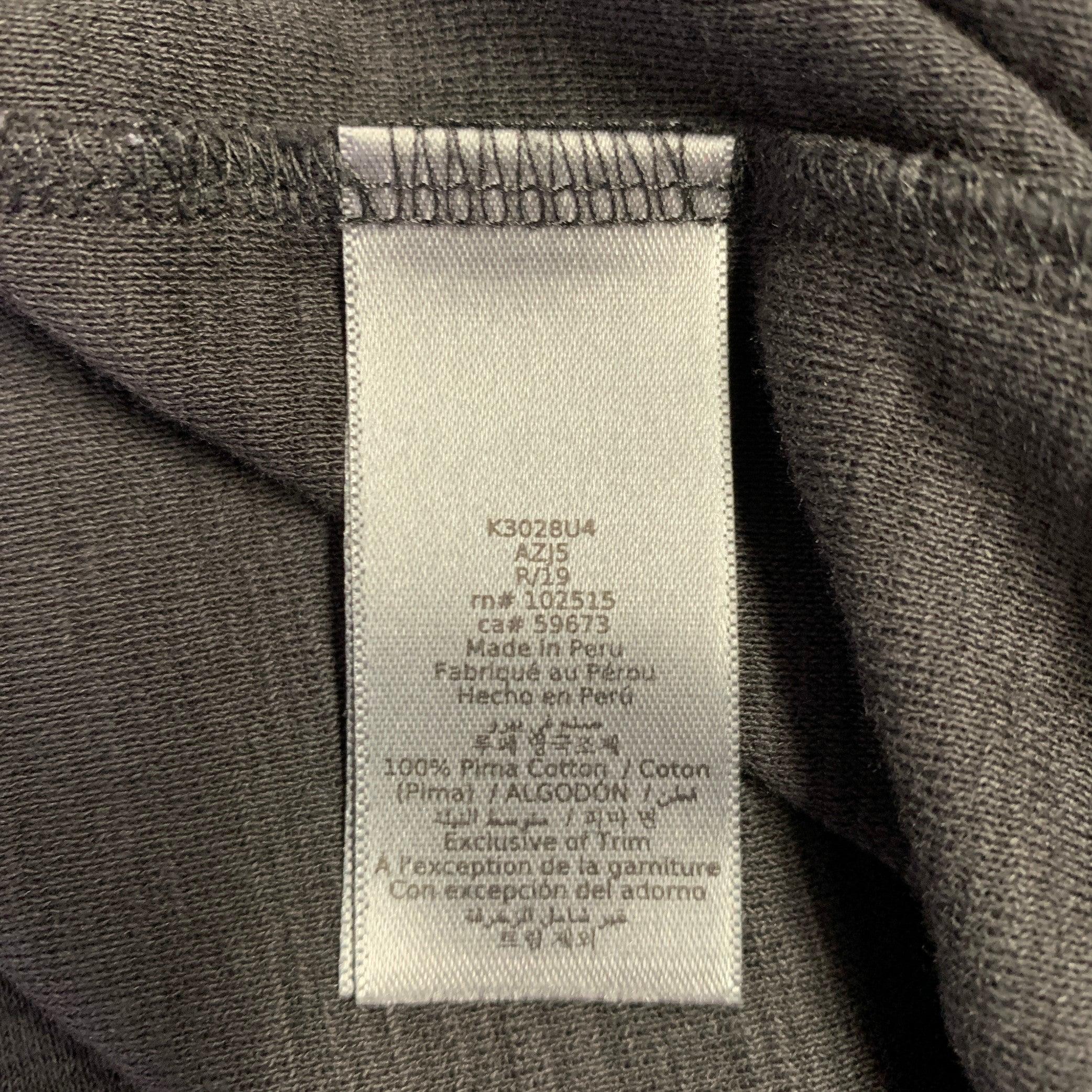 Men's JOHN VARVATOS Size S Black Cotton Crew Neck T-shirt For Sale