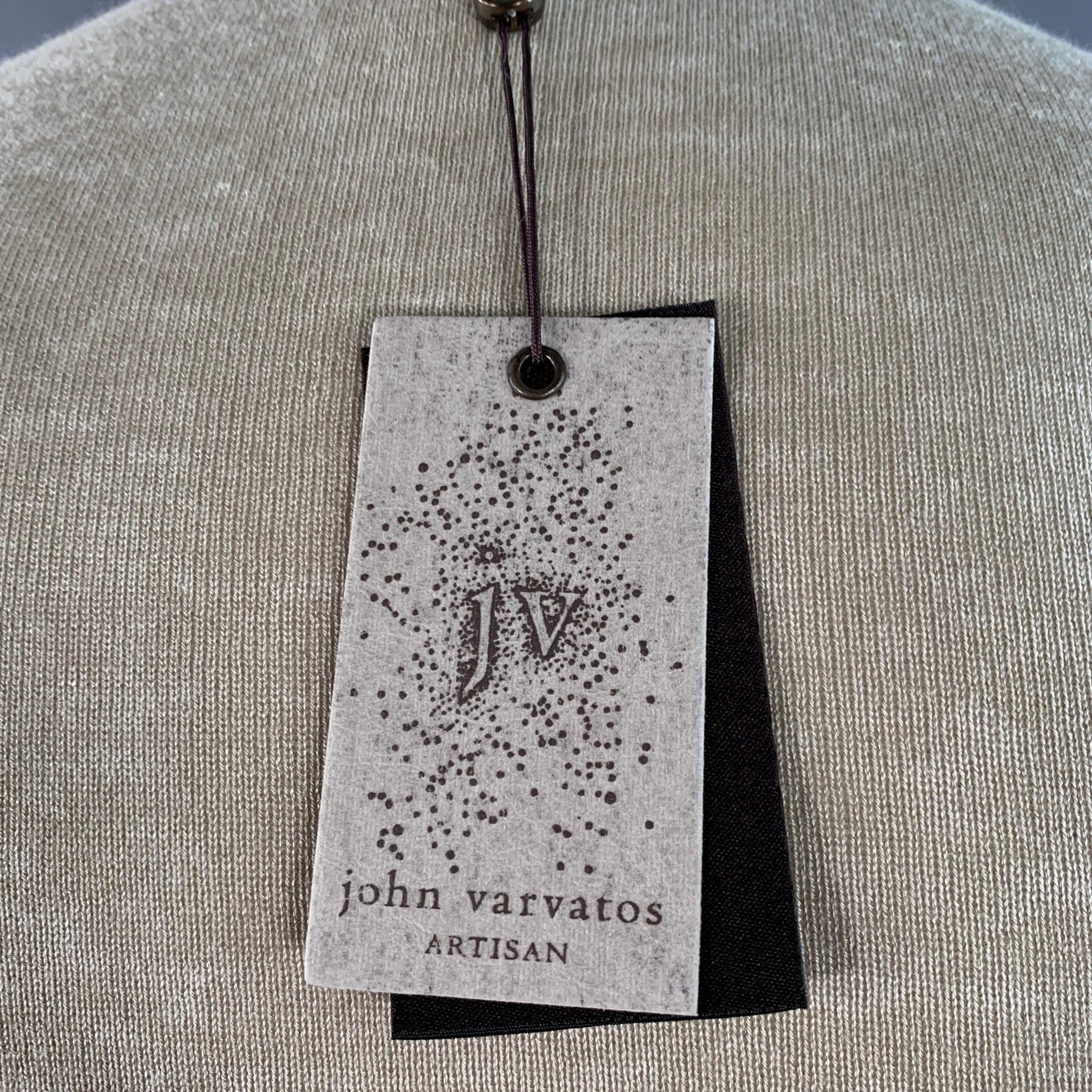 JOHN VARVATOS Jersey de cachemira de seda verde salvia talla XS en Excelente estado para la venta en San Francisco, CA