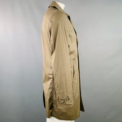 JOHN VARVATOS STAR USA Size L Tan Cotton Double Breasted Trenchcoat