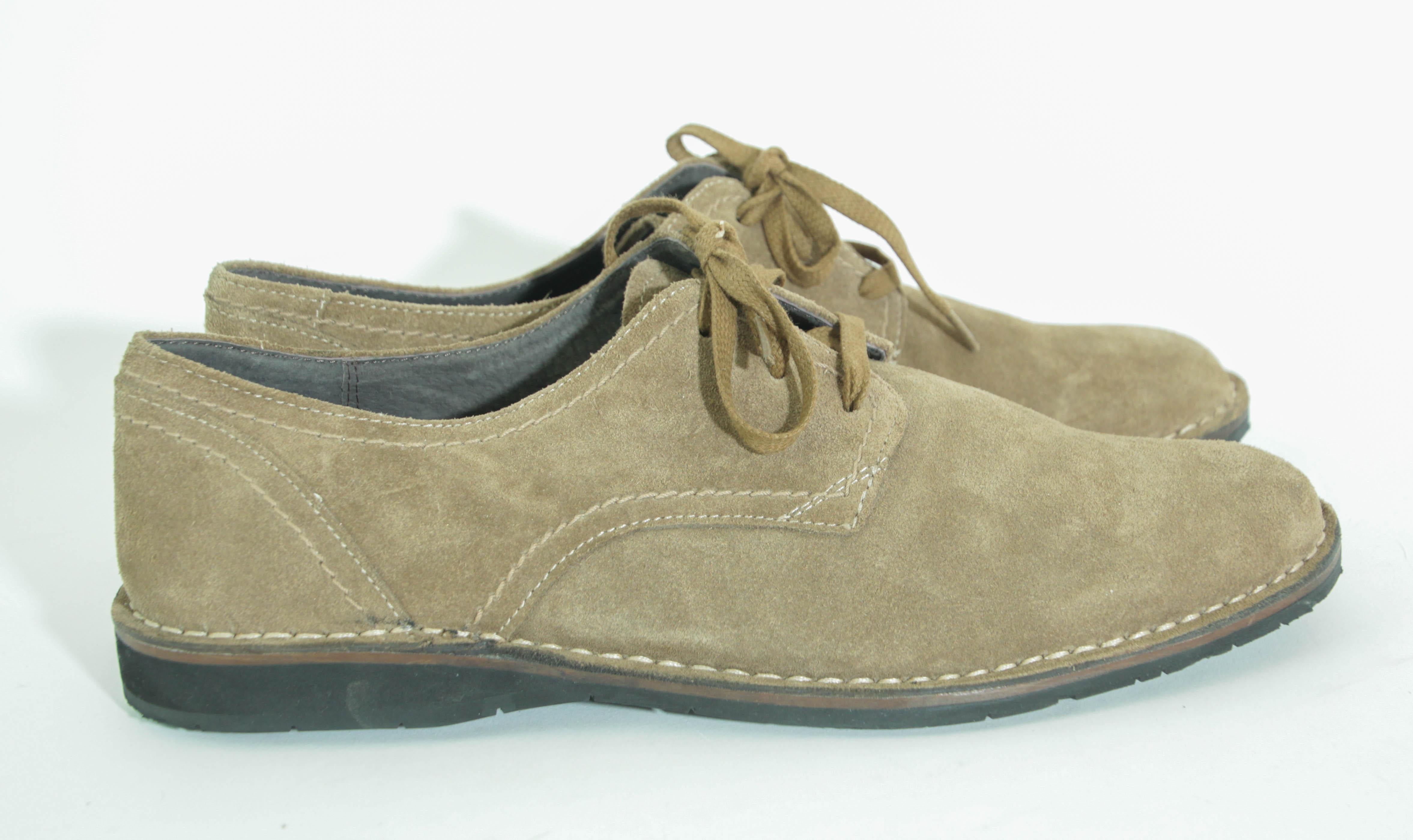 John Varvatos USA Men's Laced Brown Suede Oxfords Size 12 Unworn For Sale 7