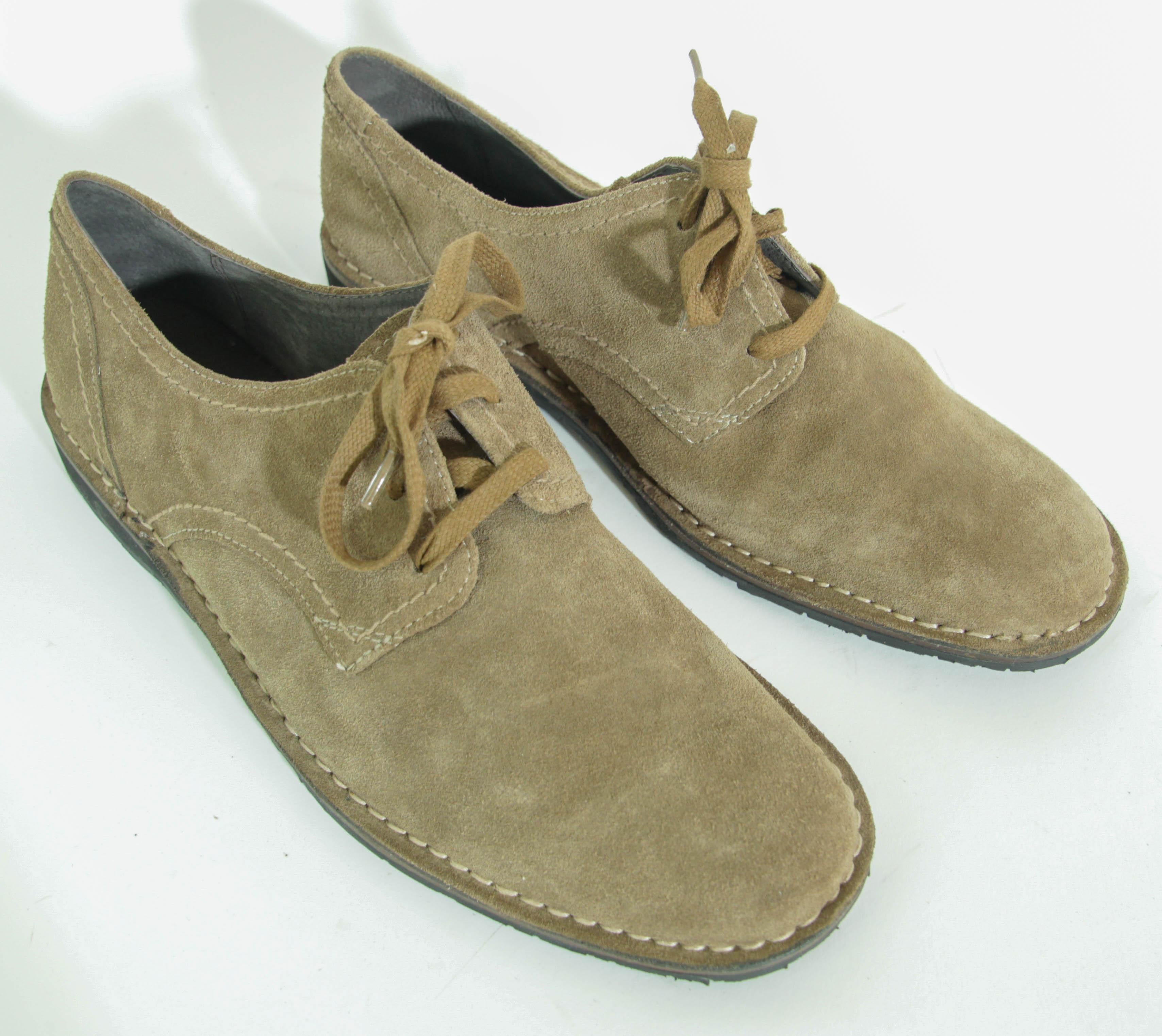 John Varvatos USA Men's Laced Brown Suede Oxfords Size 12 Unworn For Sale 2