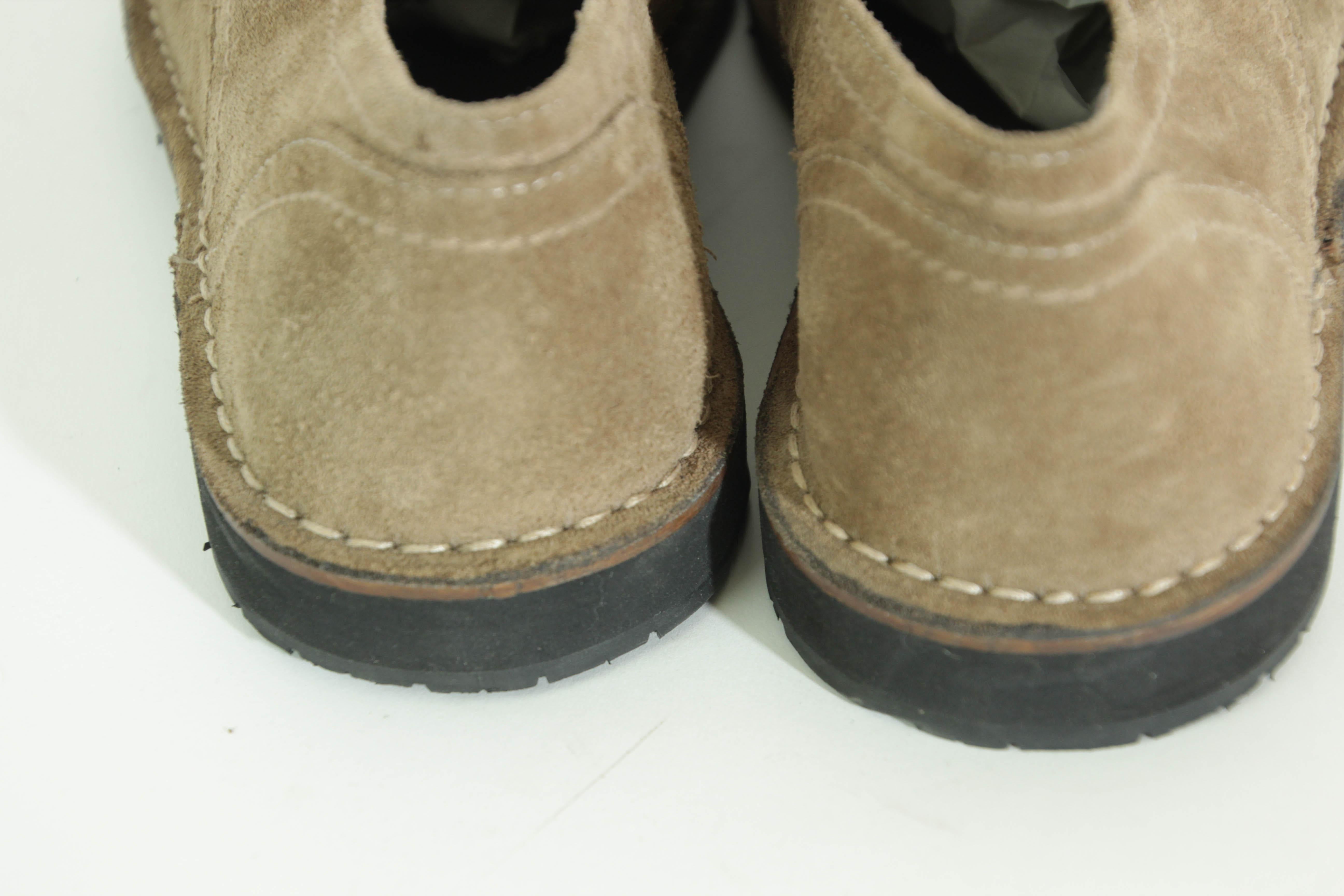 John Varvatos USA Men's Laced Brown Suede Oxfords Size 12 Unworn For Sale 4