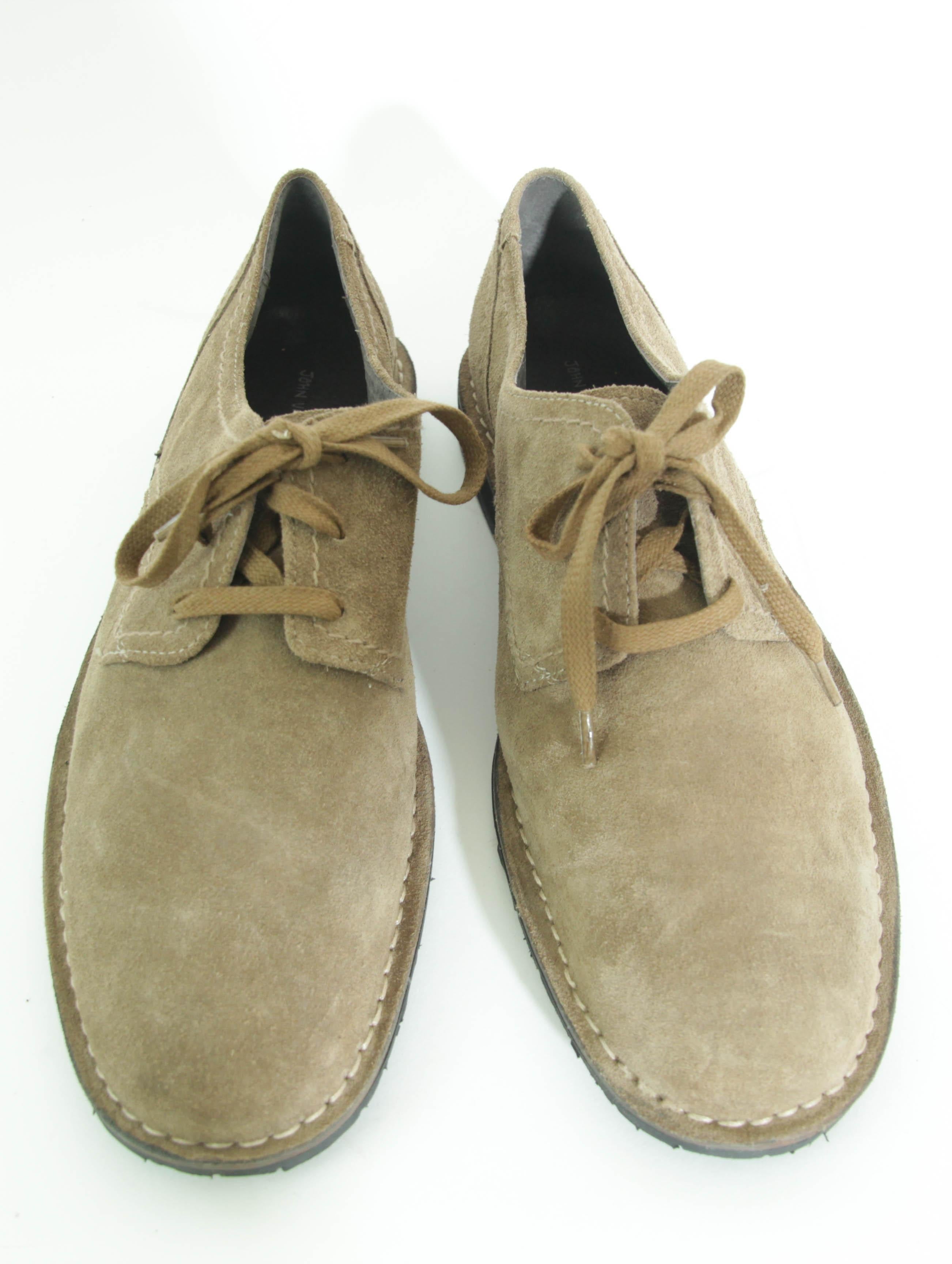 John Varvatos USA Men's Laced Brown Suede Oxfords Size 12 Unworn For Sale 5