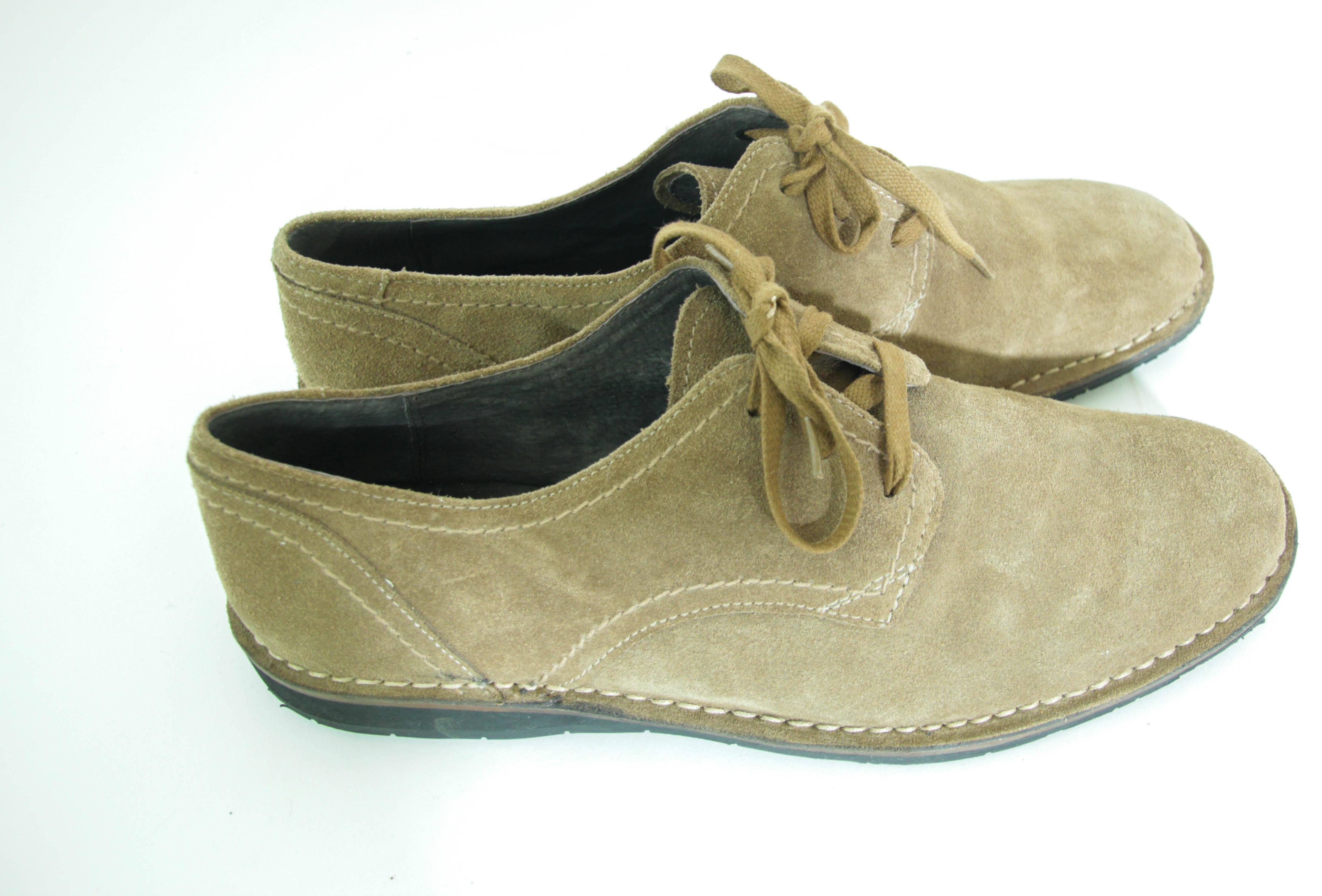 John Varvatos USA Men's Laced Brown Suede Oxfords Size 12 Unworn For Sale 6