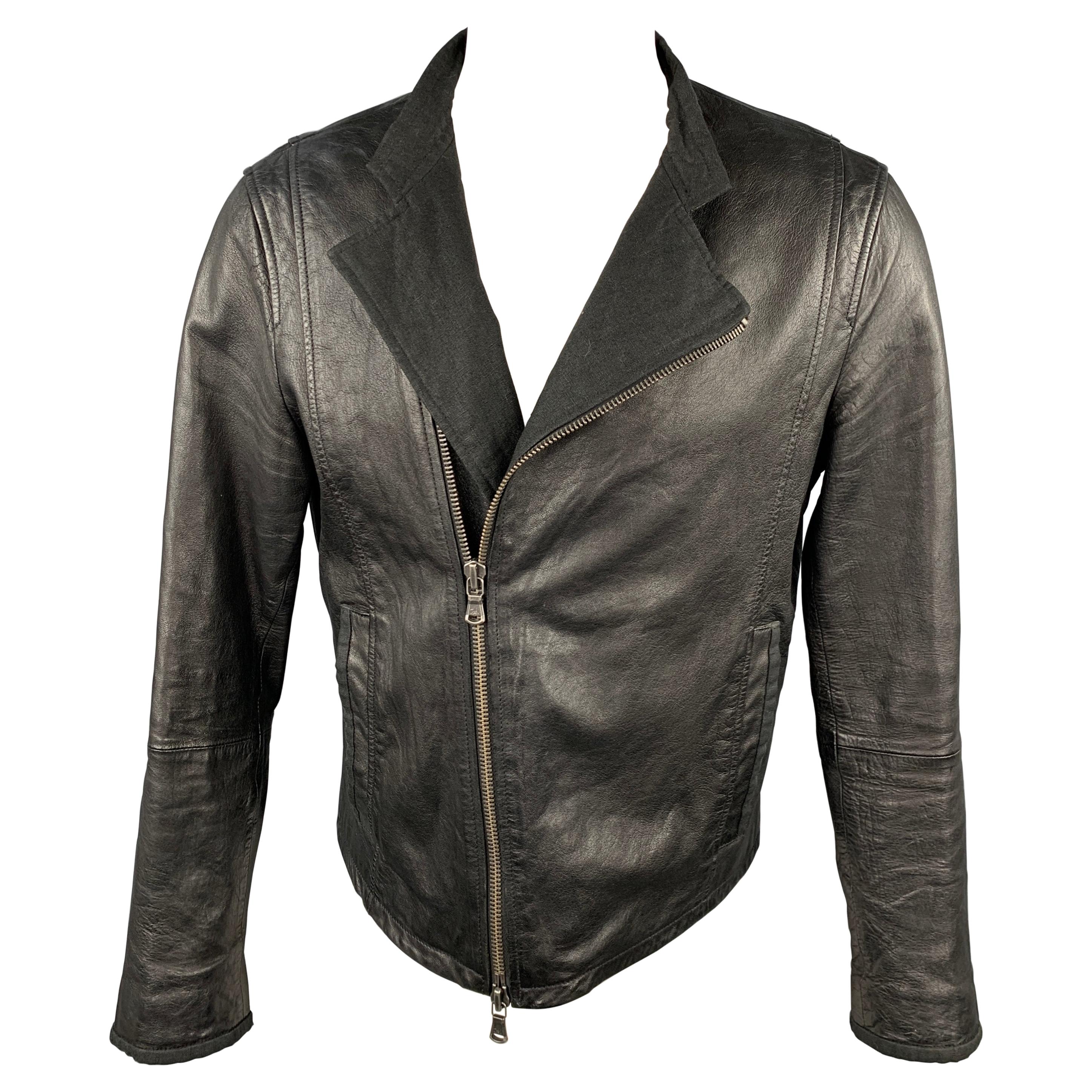 John Varvatos Men's 38 Short Gray Suede Peak Lapel 2 Button Sport Coat