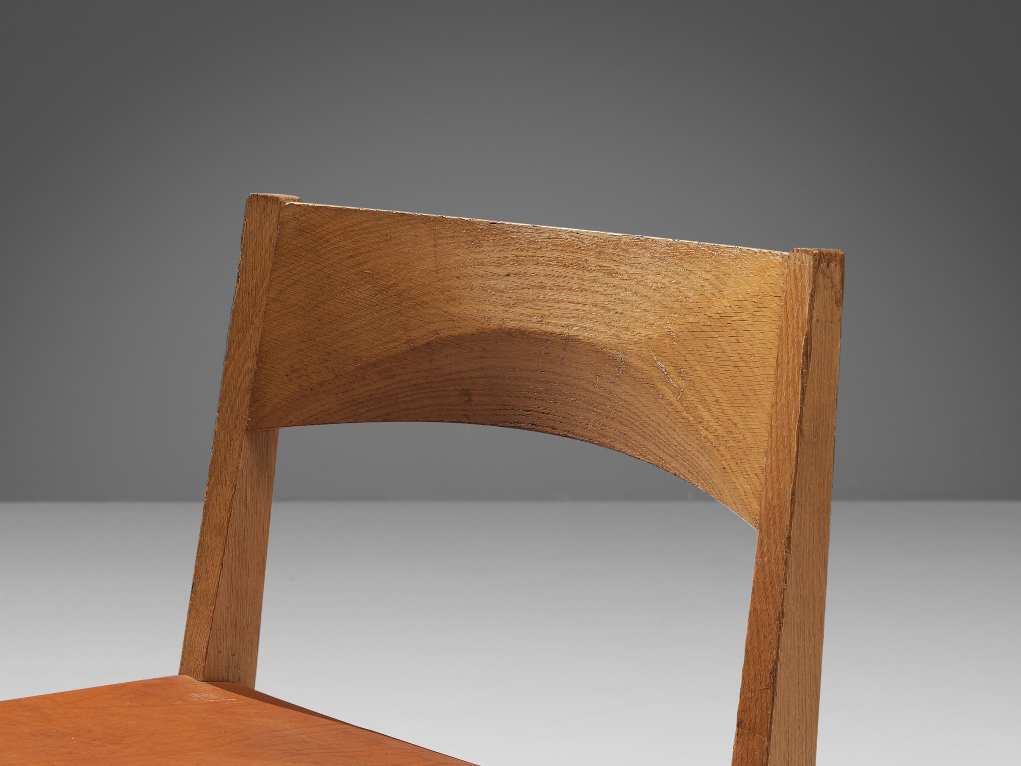 Danish John Vedel Rieper for Källemo Set of Twelve Dining Chairs in Oak For Sale