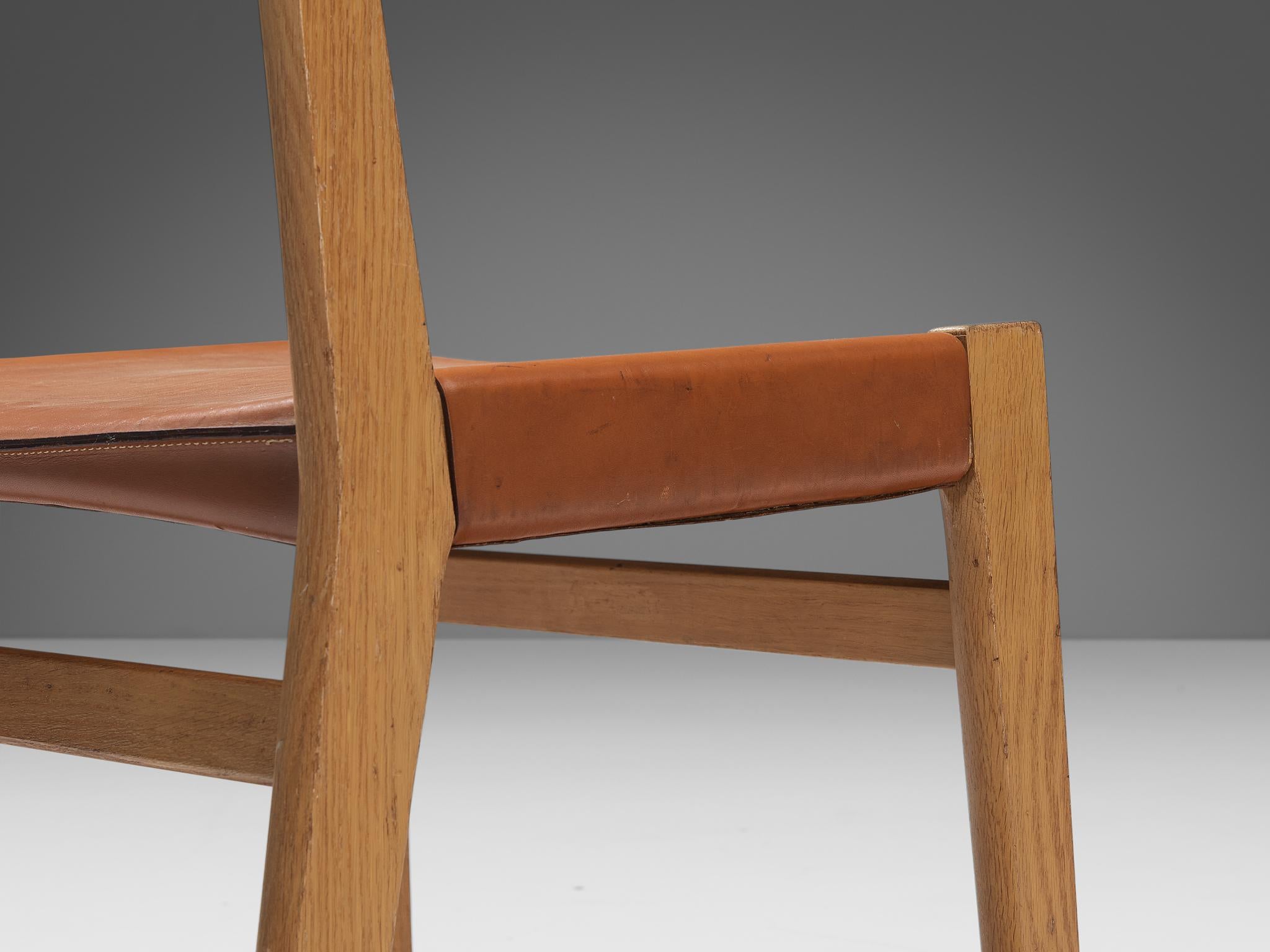 John Vedel Rieper for Källemo Set of Twelve Dining Chairs in Oak In Good Condition For Sale In Waalwijk, NL