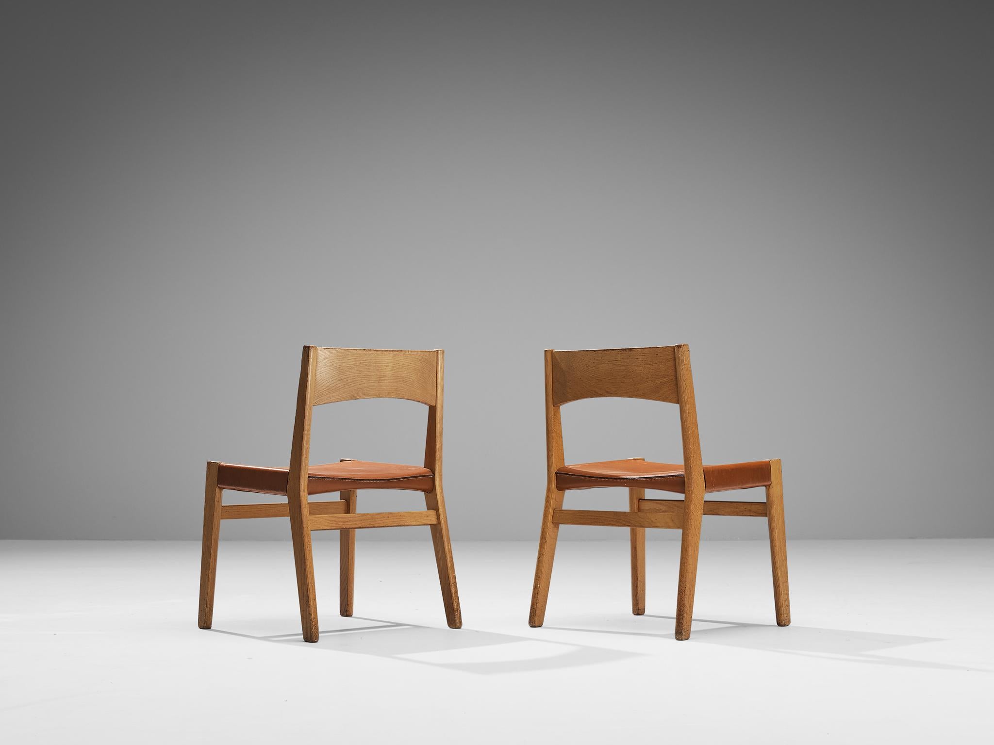 John Vedel Rieper for Källemo Set of Twelve Dining Chairs in Oak For Sale 2