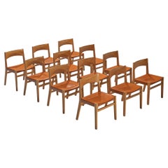 John Vedel Rieper for Källemo Set of Twelve Dining Chairs in Oak