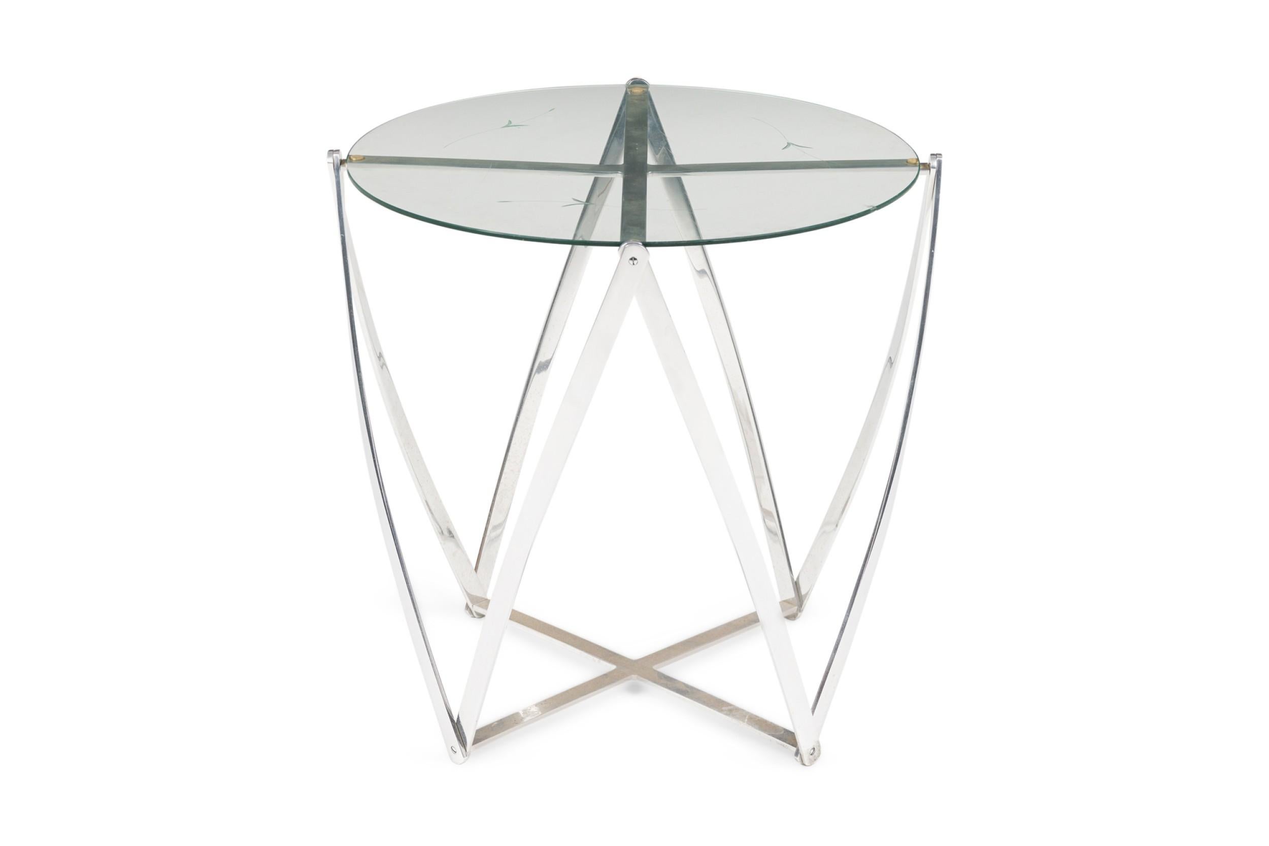 Amerikanischer Mid-Century-Aluminium-Pool-Beistelltisch von John Vesey (amerikanisch) im Angebot