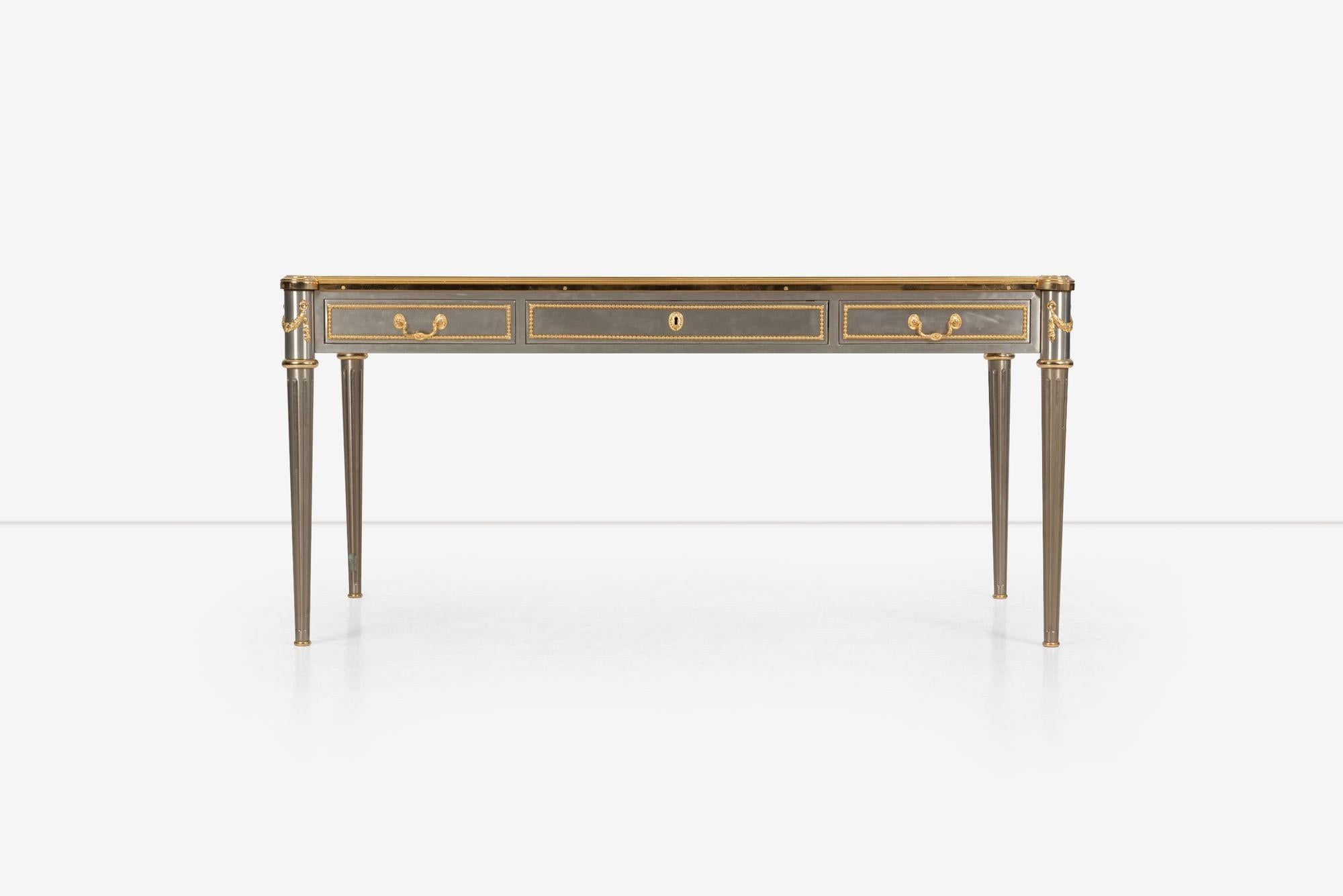 American John Vesey Louis XVI Style Bureau Plat Desk For Sale