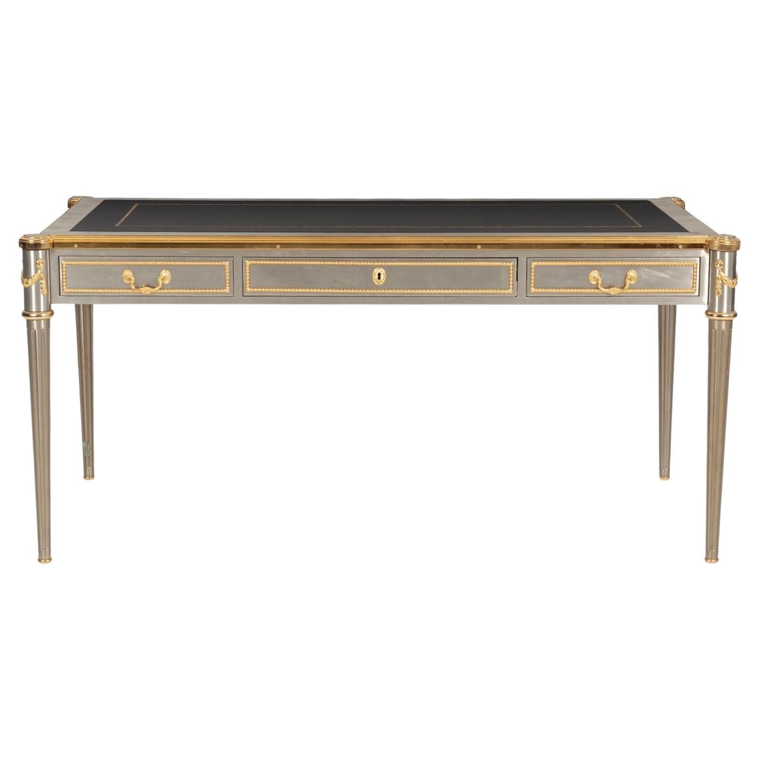 John Vesey Louis XVI Style Bureau Plat Desk For Sale