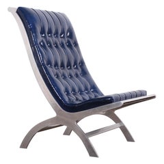 John Vesey Maximilian Lounge Chair in Hermès Leather
