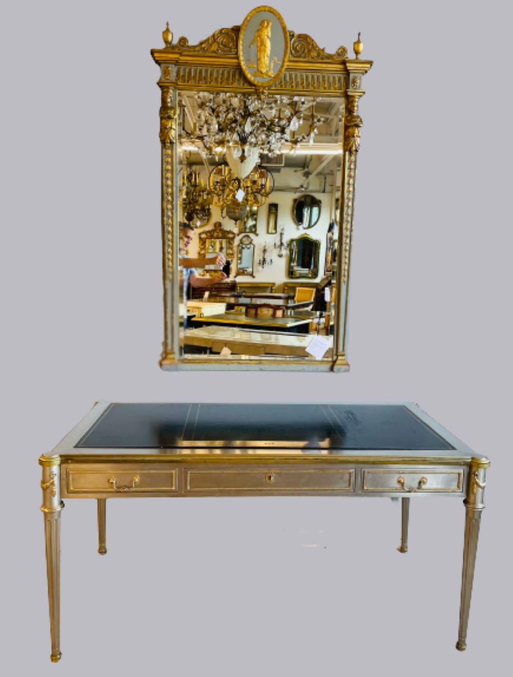 John Vesey Mid-Century Modern Desk or Bureau plat, Steel and Bronze For Sale 10