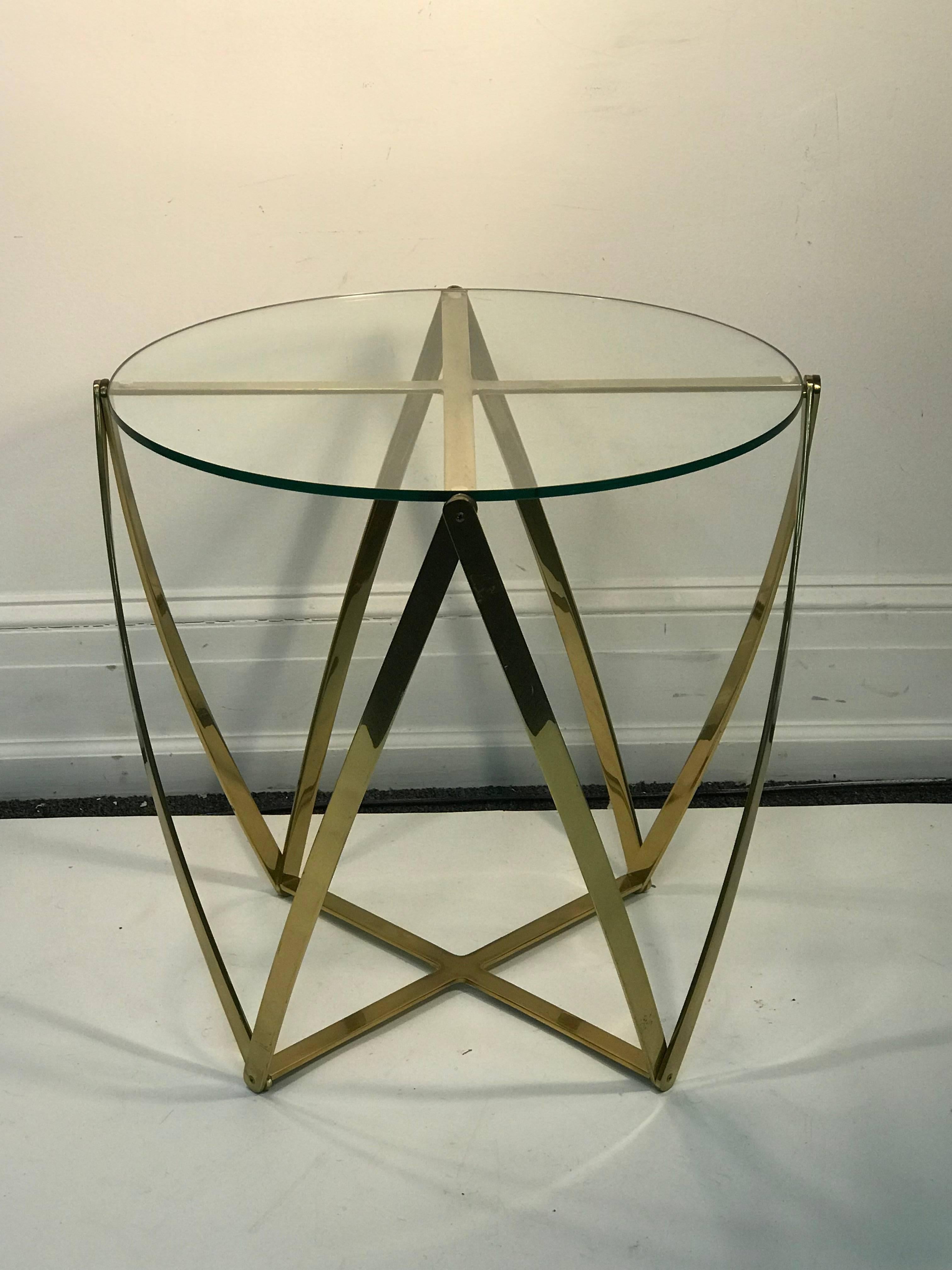 John Vesey Modern Brass Table For Sale 2
