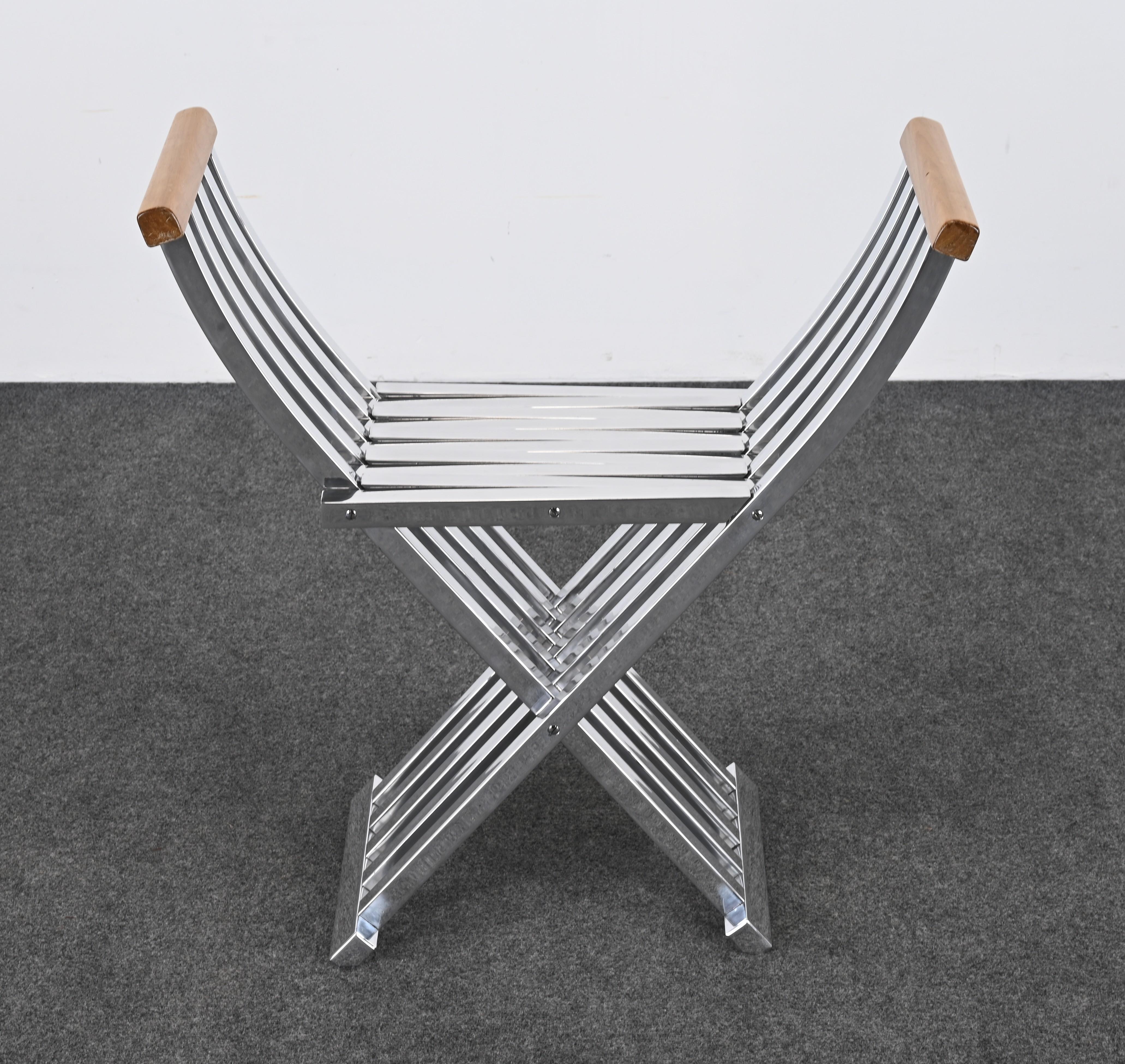Mid-Century moderno Panca in alluminio John Vesey, anni '50 in vendita