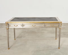 John Vesey Steel Bronze Neoclassical Library Table Desk