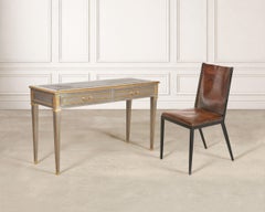 John Vesey Style Steel and Bronze Neoclassical Desk or Console