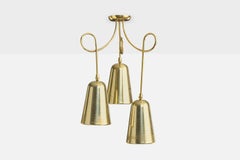 John Virden, Chandelier, Brass, USA, 1960s