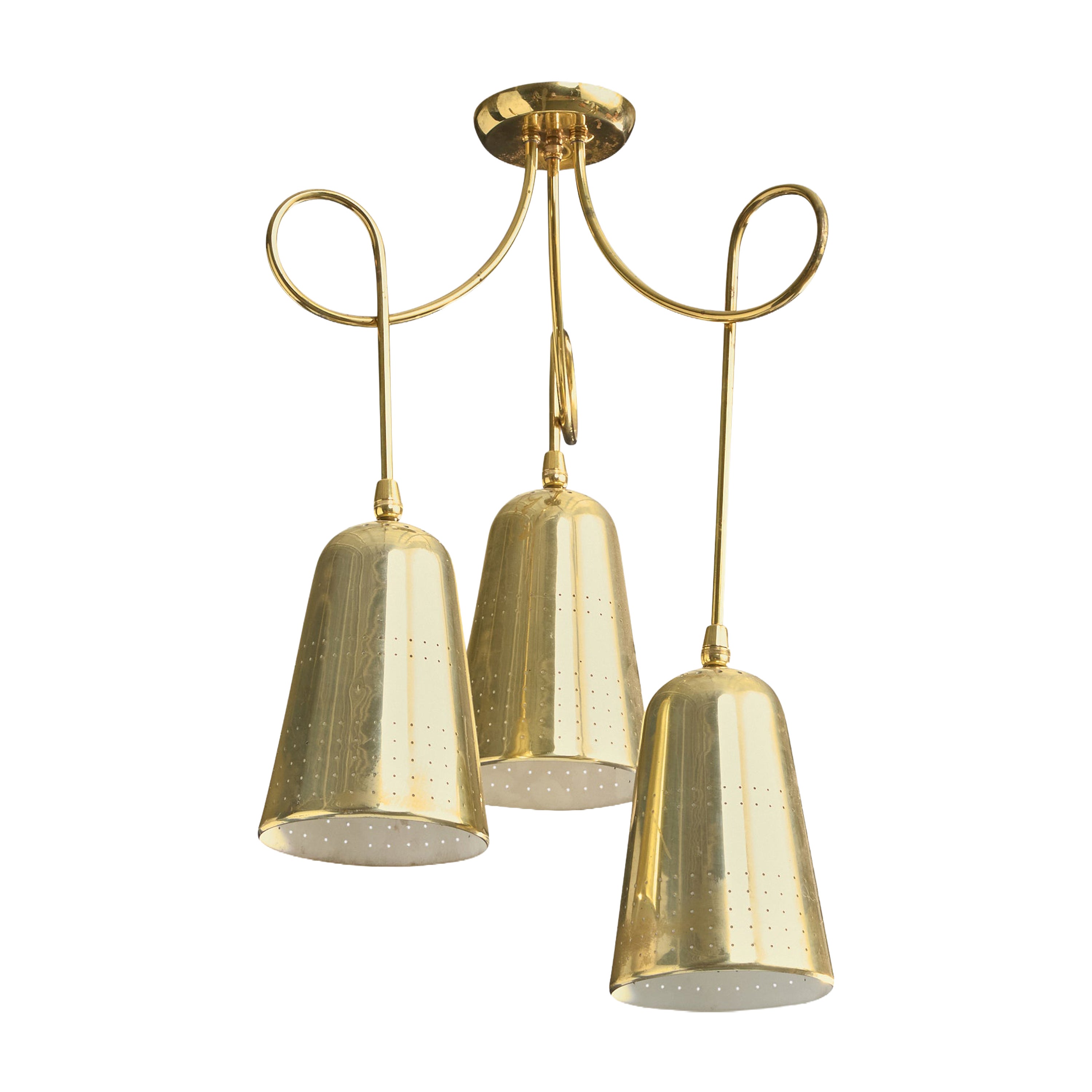 John Virden, Chandelier, Brass, USA, 1960s For Sale
