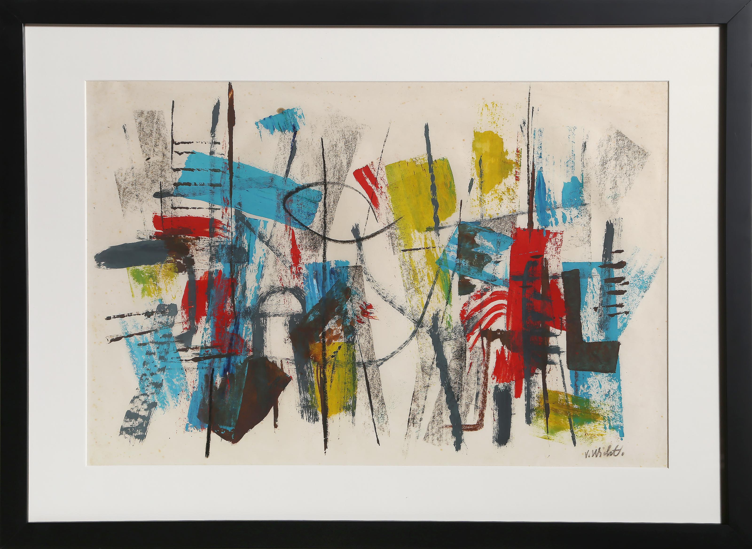Harbor Party, gouache moderne de John von Wicht