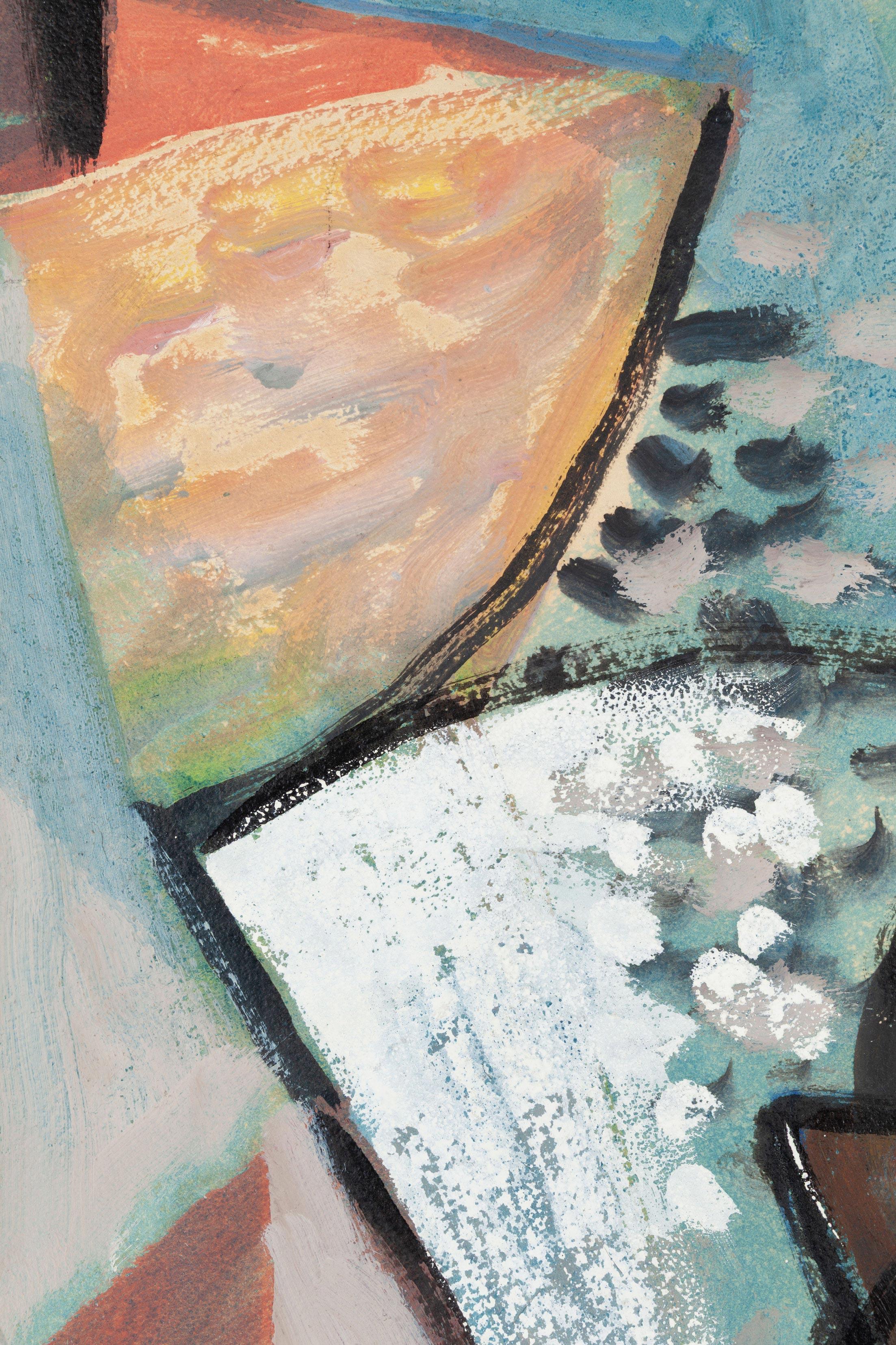 John von Wicht (German-American, 1888 - 1970) was a painter and printmaker whose abstract works evolved from European modernism to dynamic, expressionistic forms. Born in Holstein, Germany, he studied at the Grand Duke of Hesse’s private school and