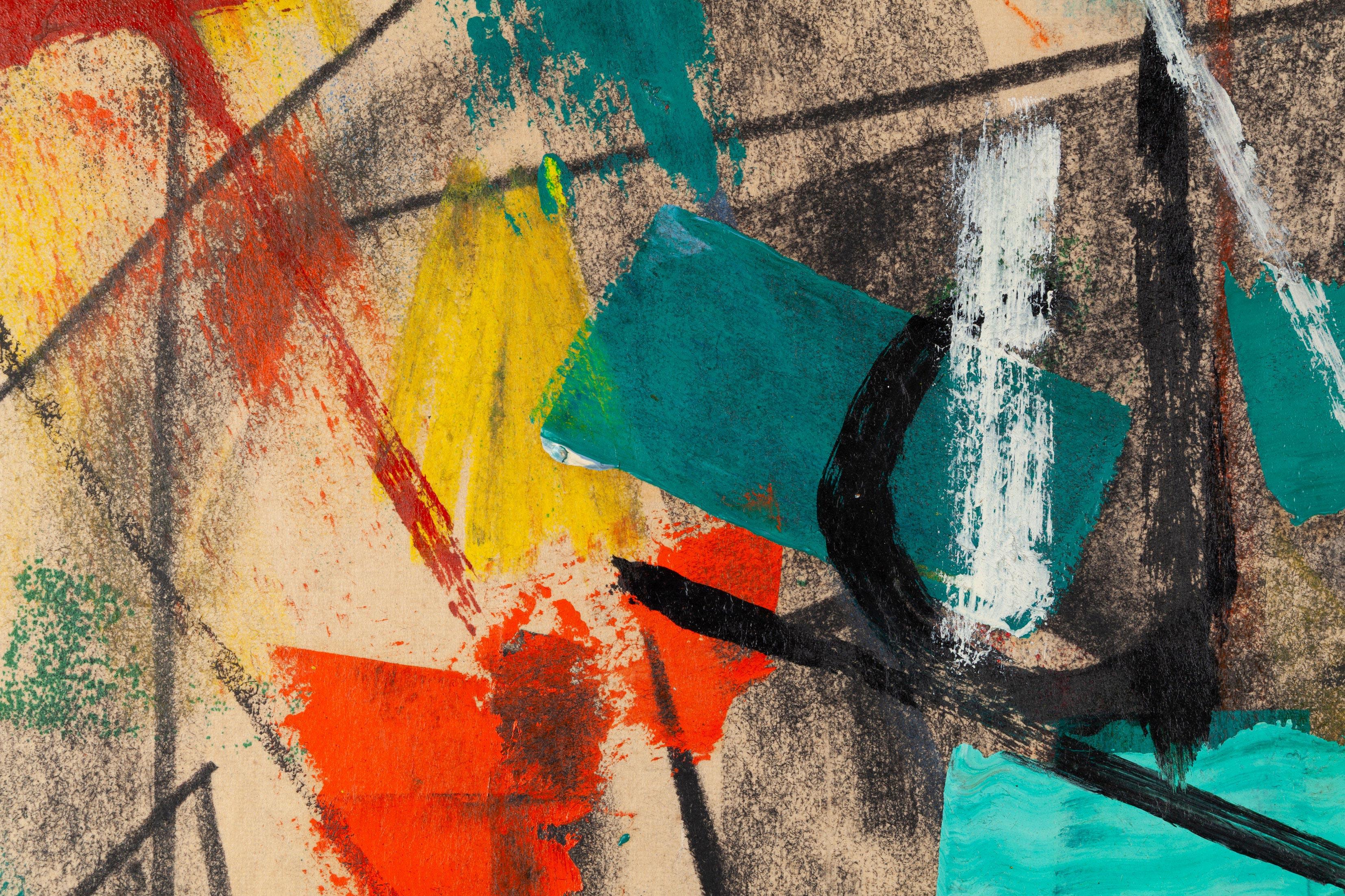 John von Wicht (German-American, 1888 - 1970) was a painter and printmaker whose abstract works evolved from European modernism to dynamic, expressionistic forms. Born in Holstein, Germany, he studied at the Grand Duke of Hesse’s private school and